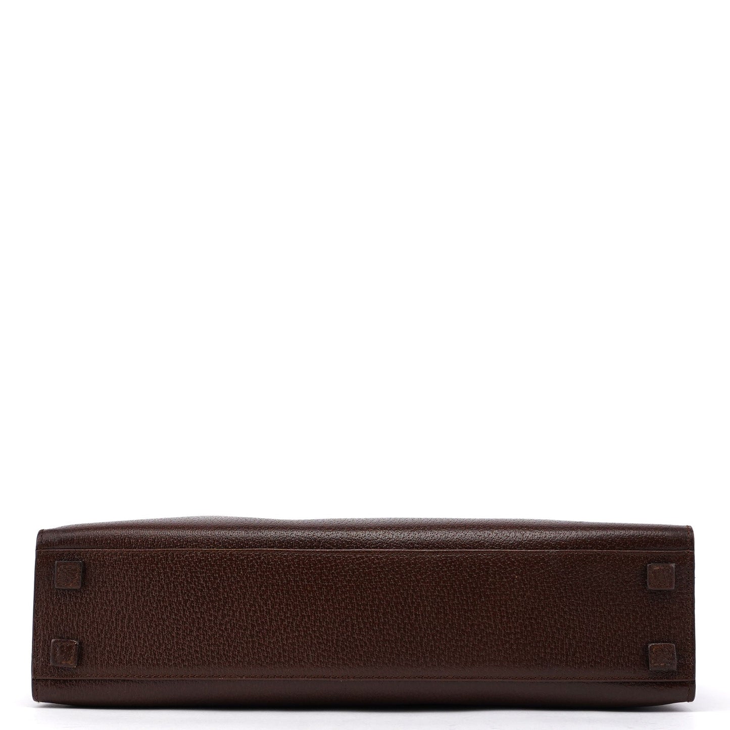 Brown Leather Bamboo Tote