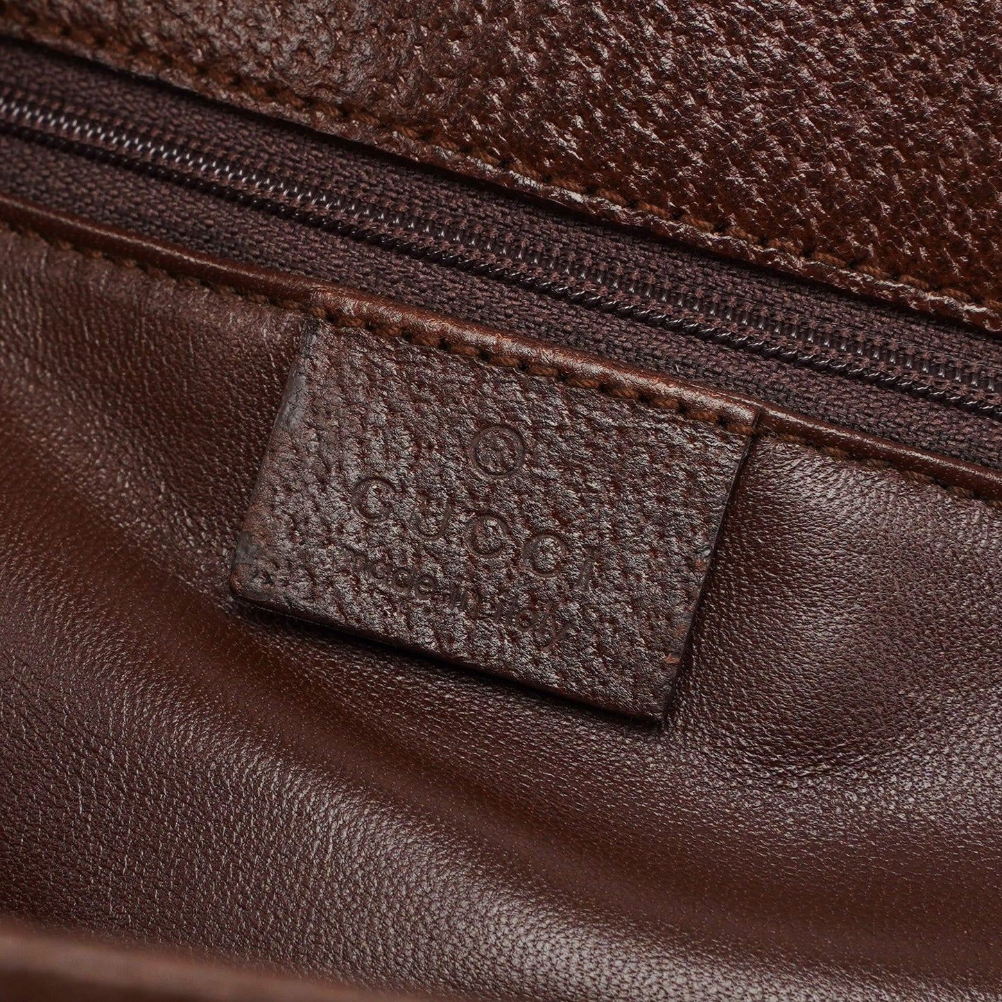 Brown Leather Bamboo Tote