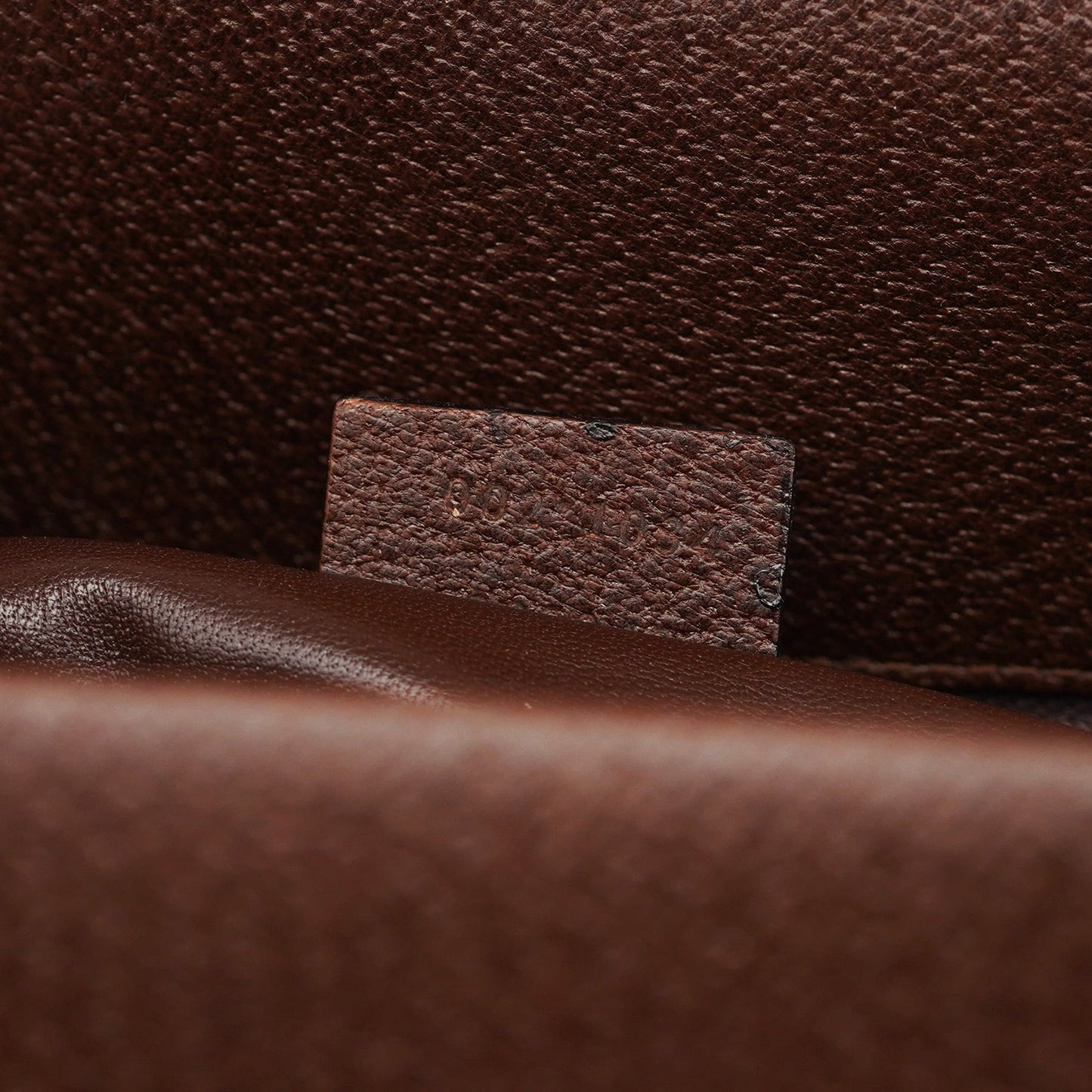 Brown Leather Bamboo Tote Bag