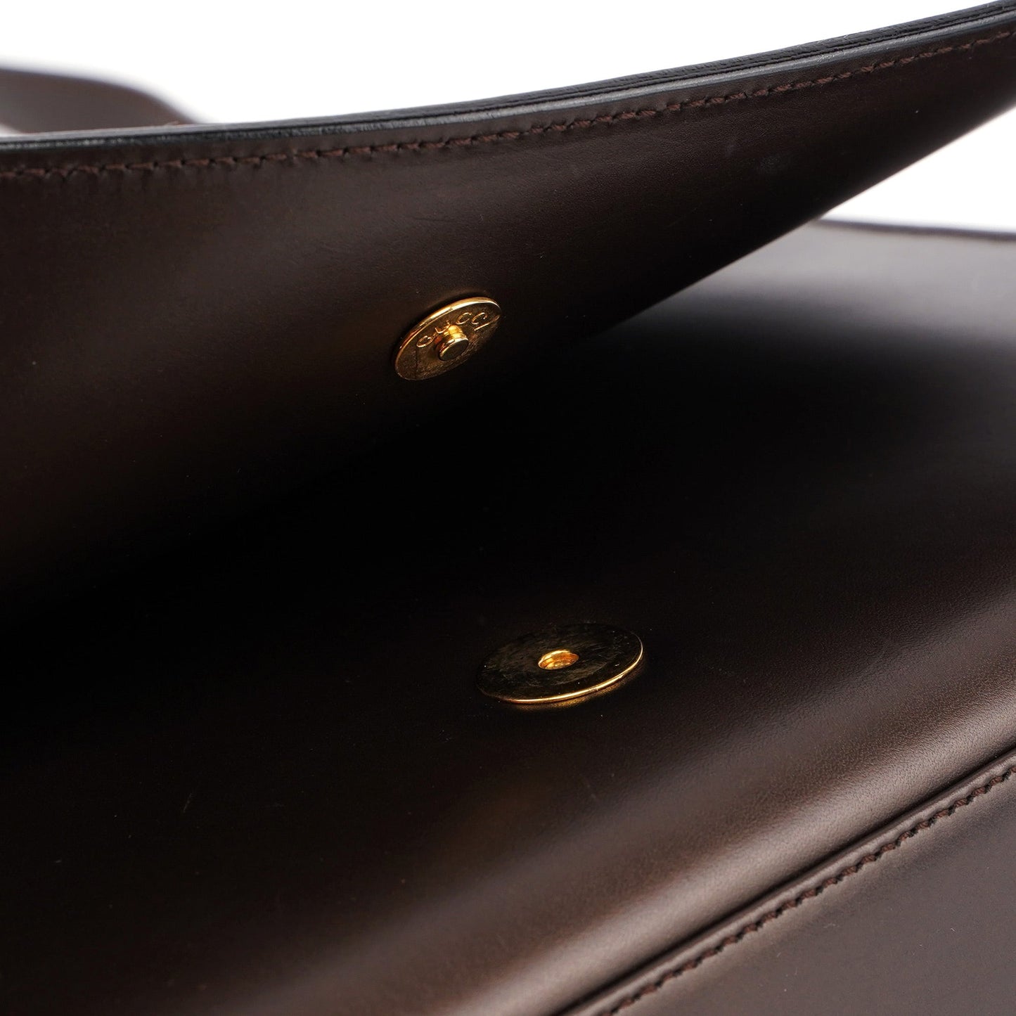 Brown Leather Flap Shoulder Bag