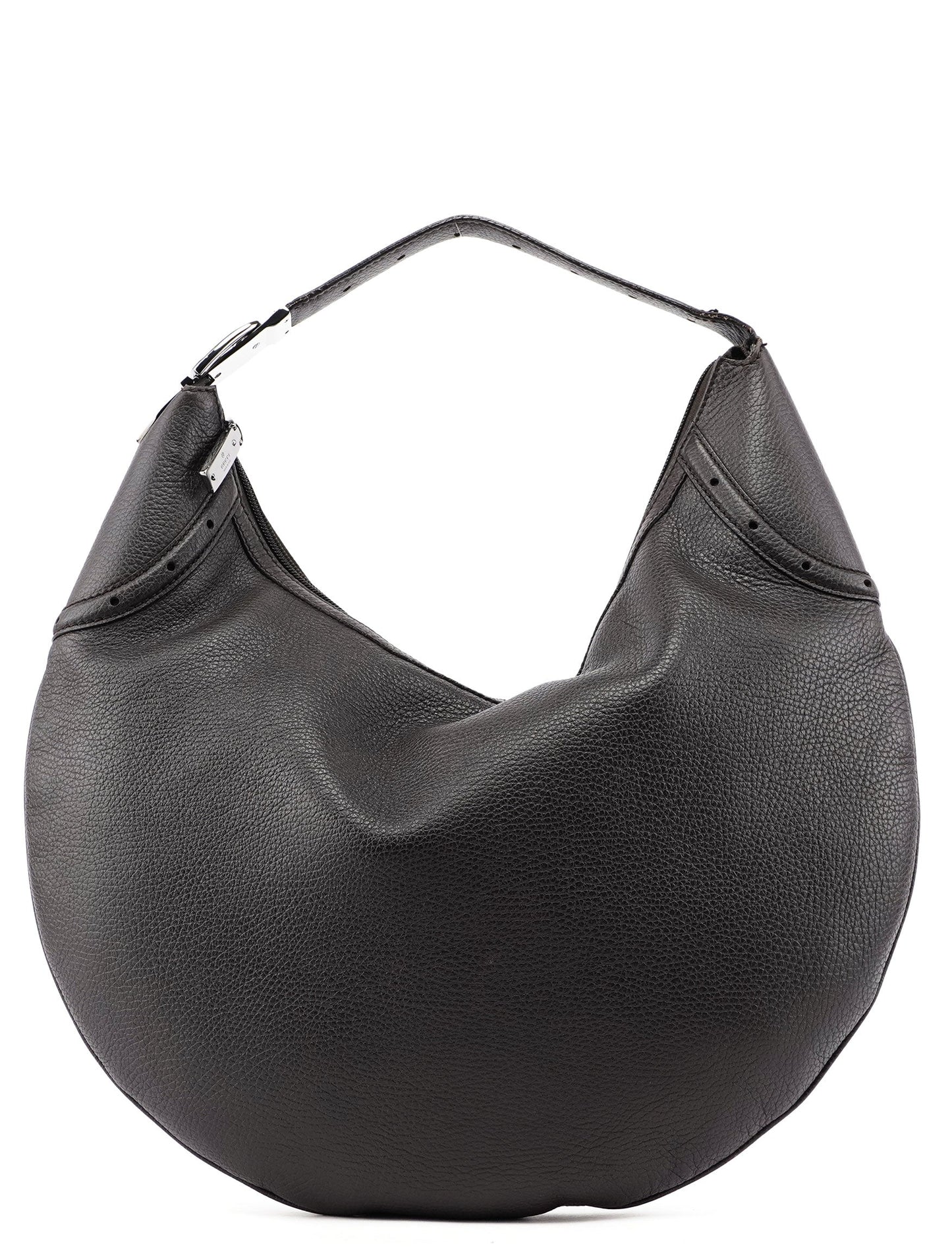 Brown Leather Hobo Shoulder Bag