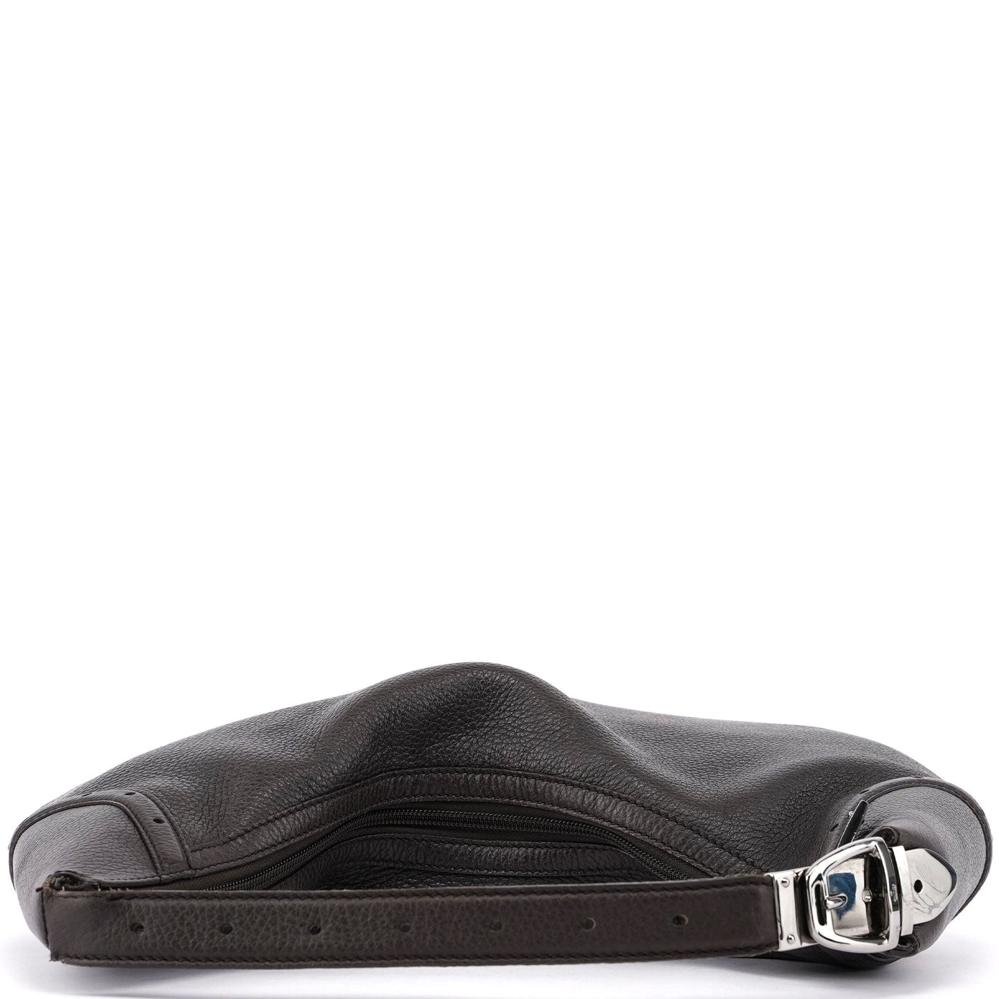 Brown Leather Hobo Shoulder Bag