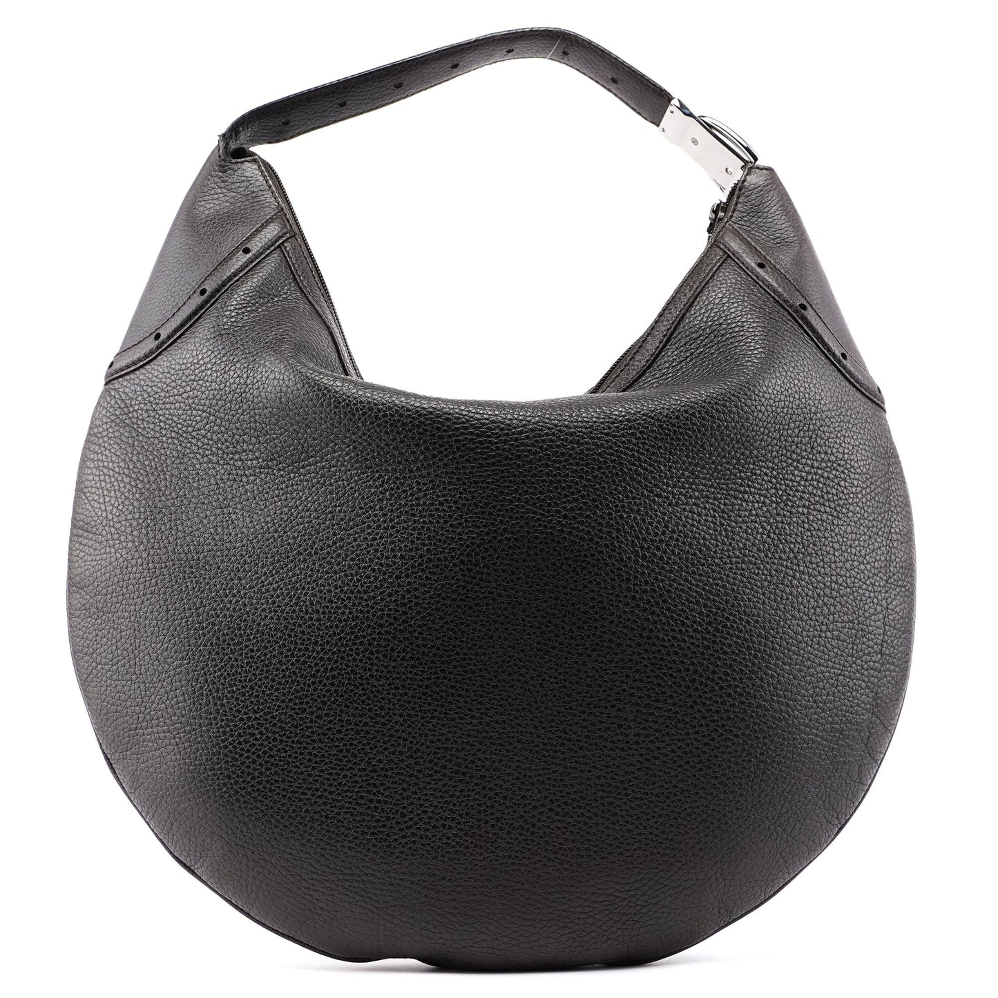 Brown Leather Hobo Shoulder Bag