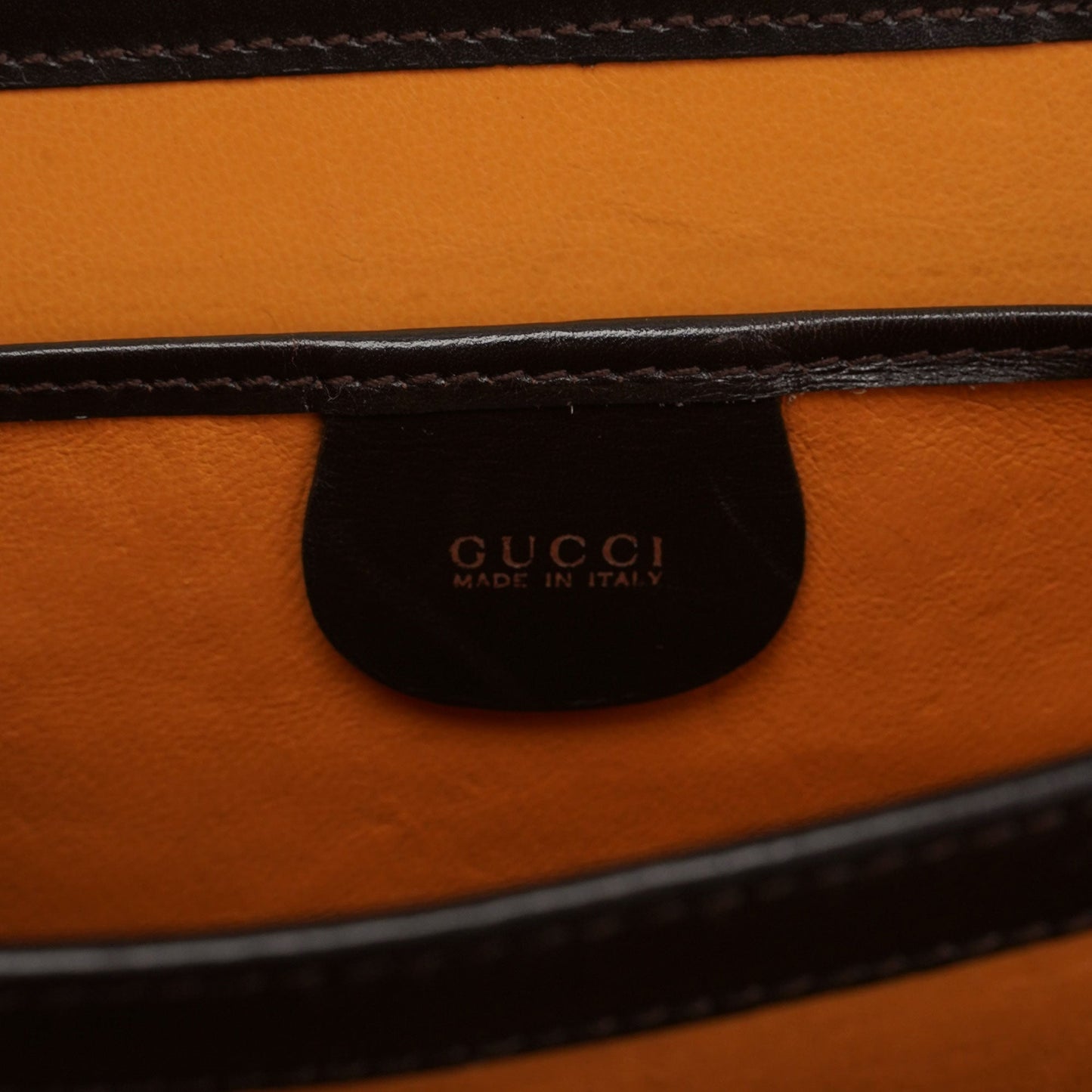 Brown Leather Square G Shoulder Bag