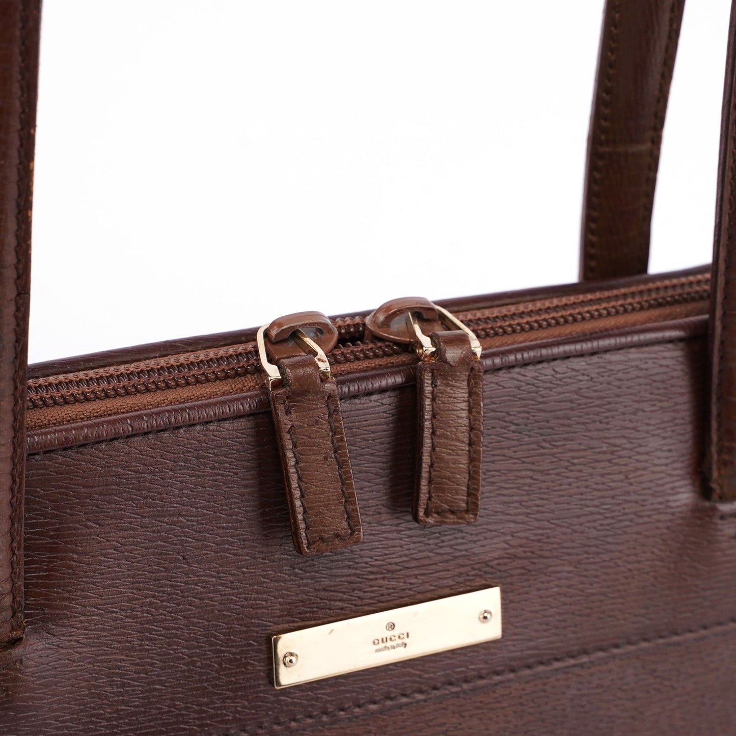 Brown Leather Tote Bag