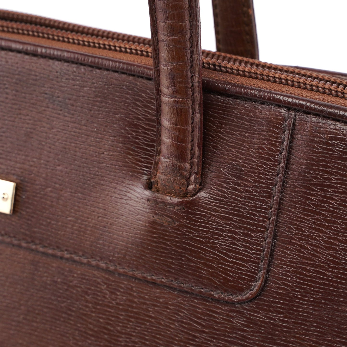 Brown Leather Tote Bag