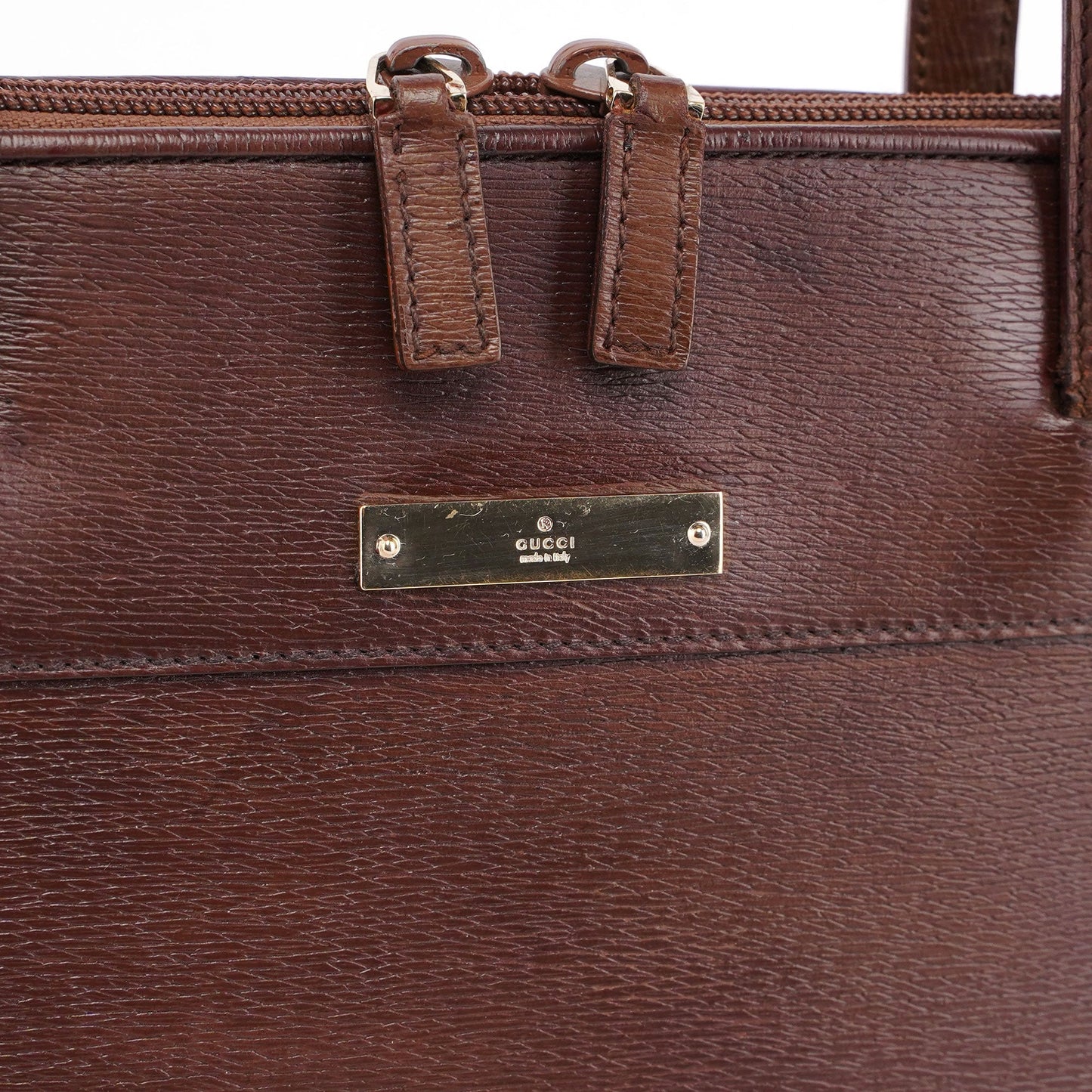 Brown Leather Tote Bag