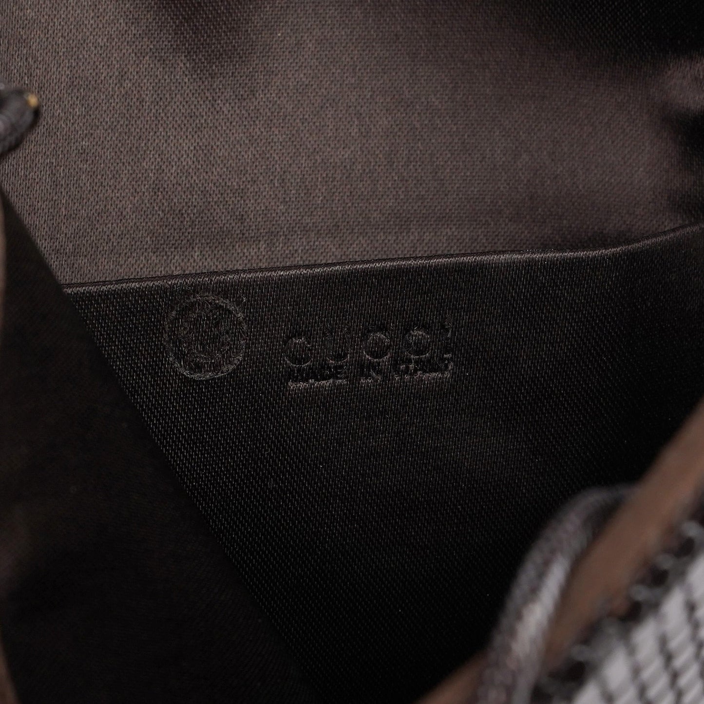 Brown Sequin Chain Shoulder Bag