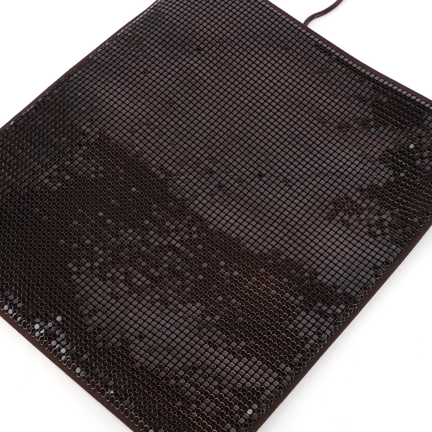 Brown Sequin Chain Shoulder Bag