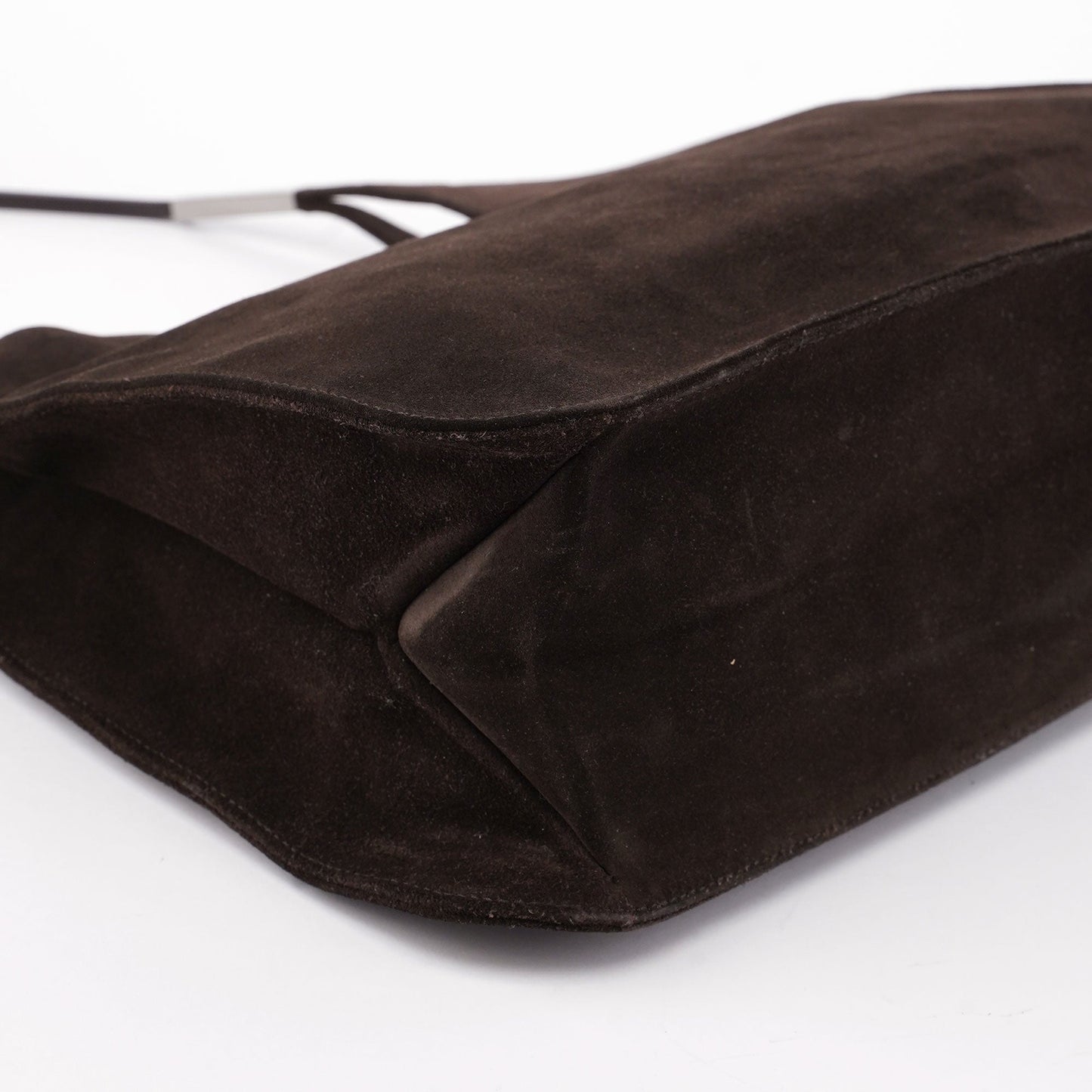 Brown Suede Hobo Shoulder Bag