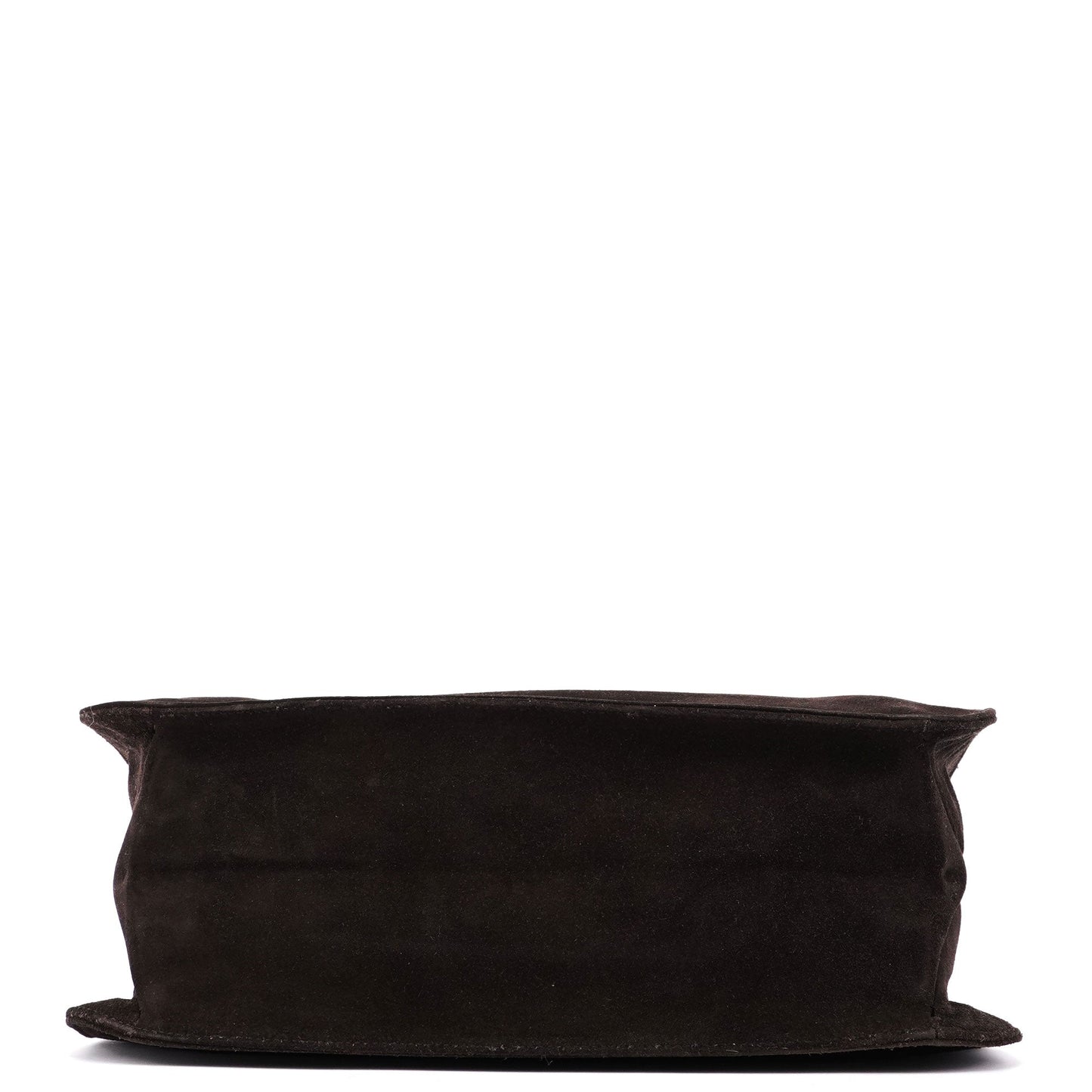 Brown Suede Hobo Shoulder Bag