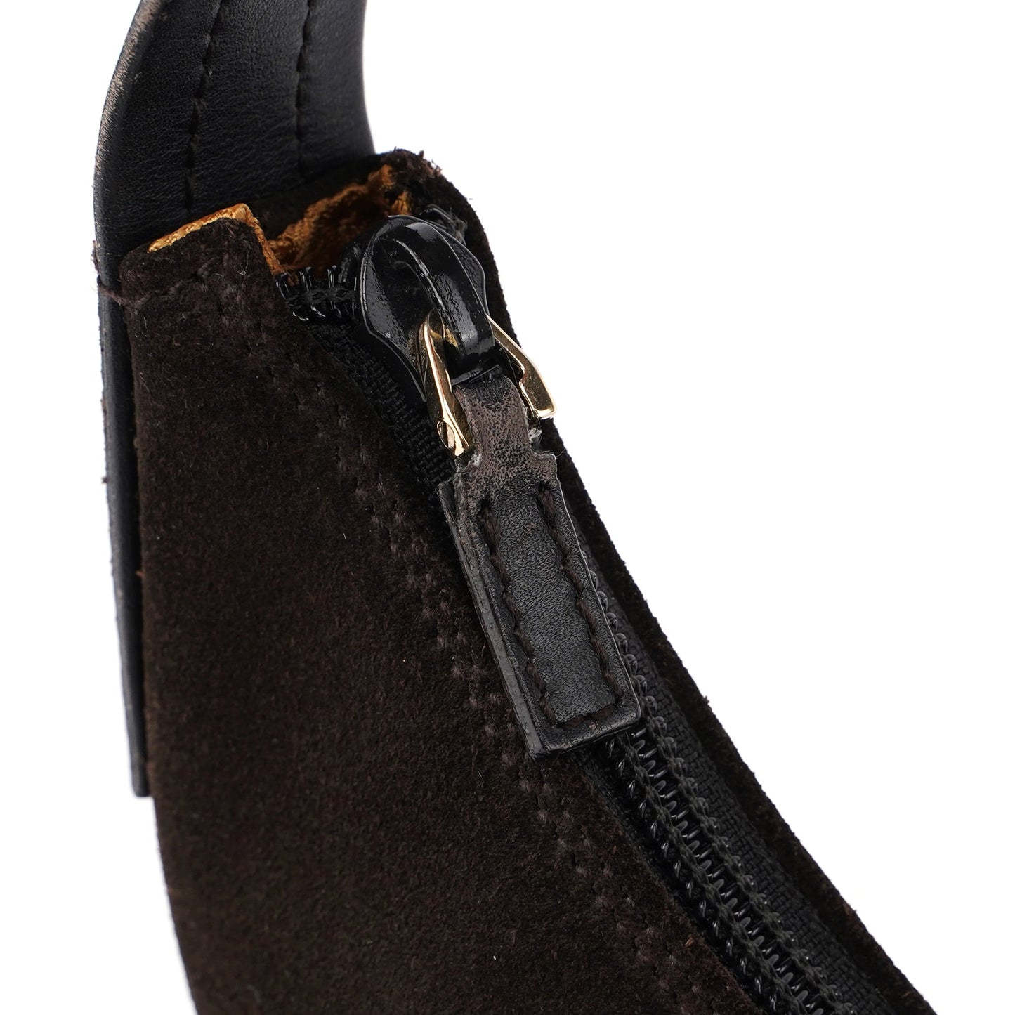 Brown Suede Hobo Shoulder Bag