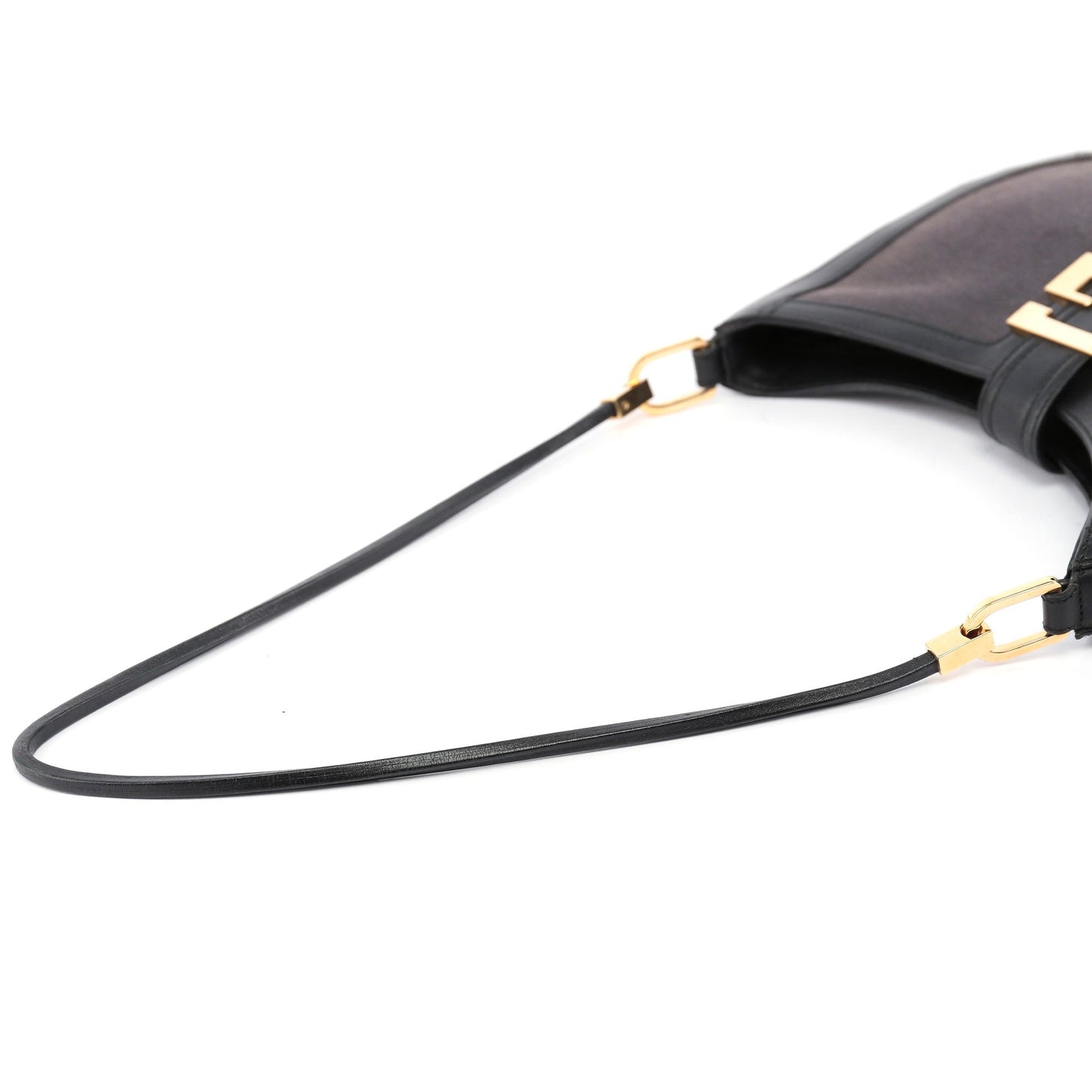 Canvas Gold G Shoulder Bag