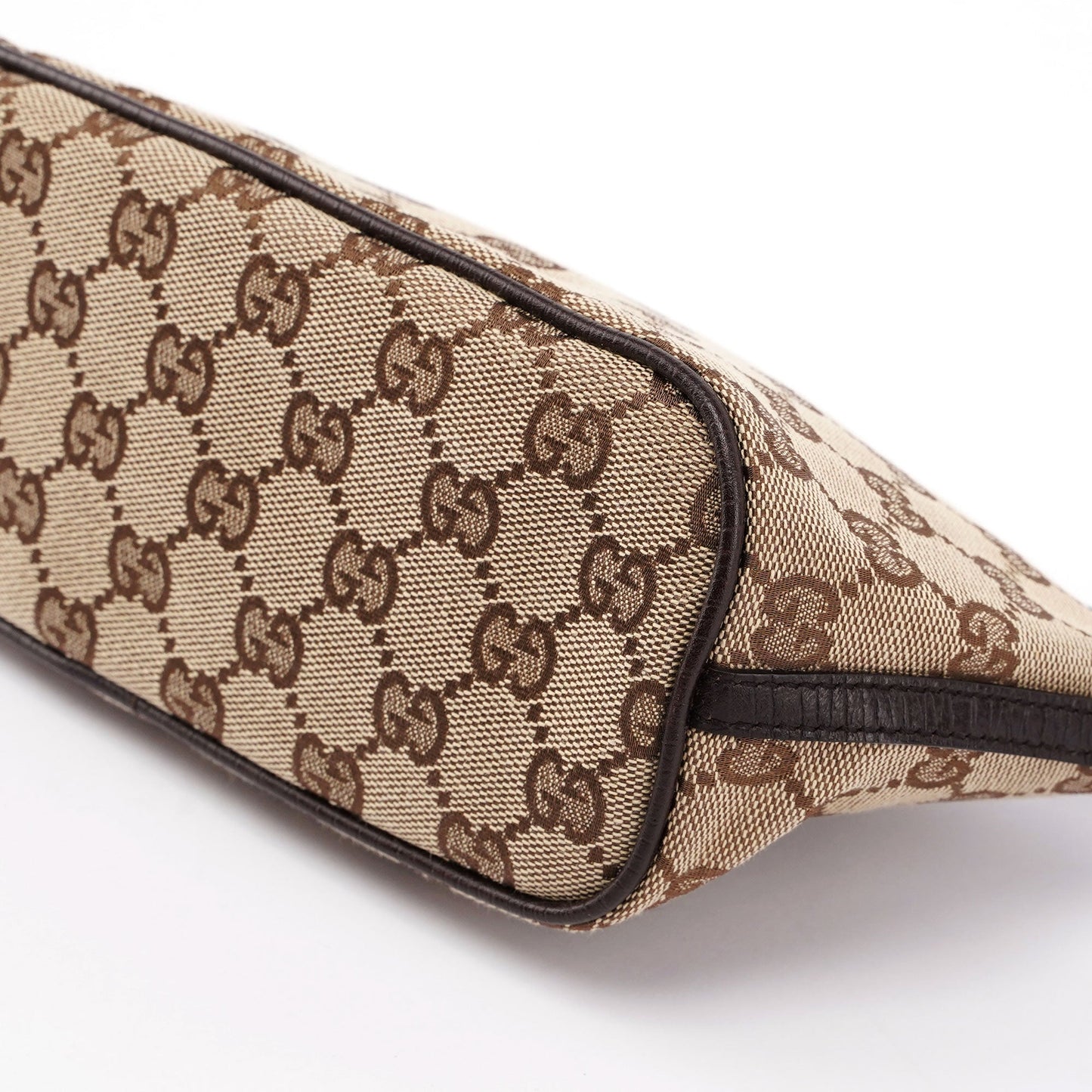 Gucci Beige Brown Boat Pochette