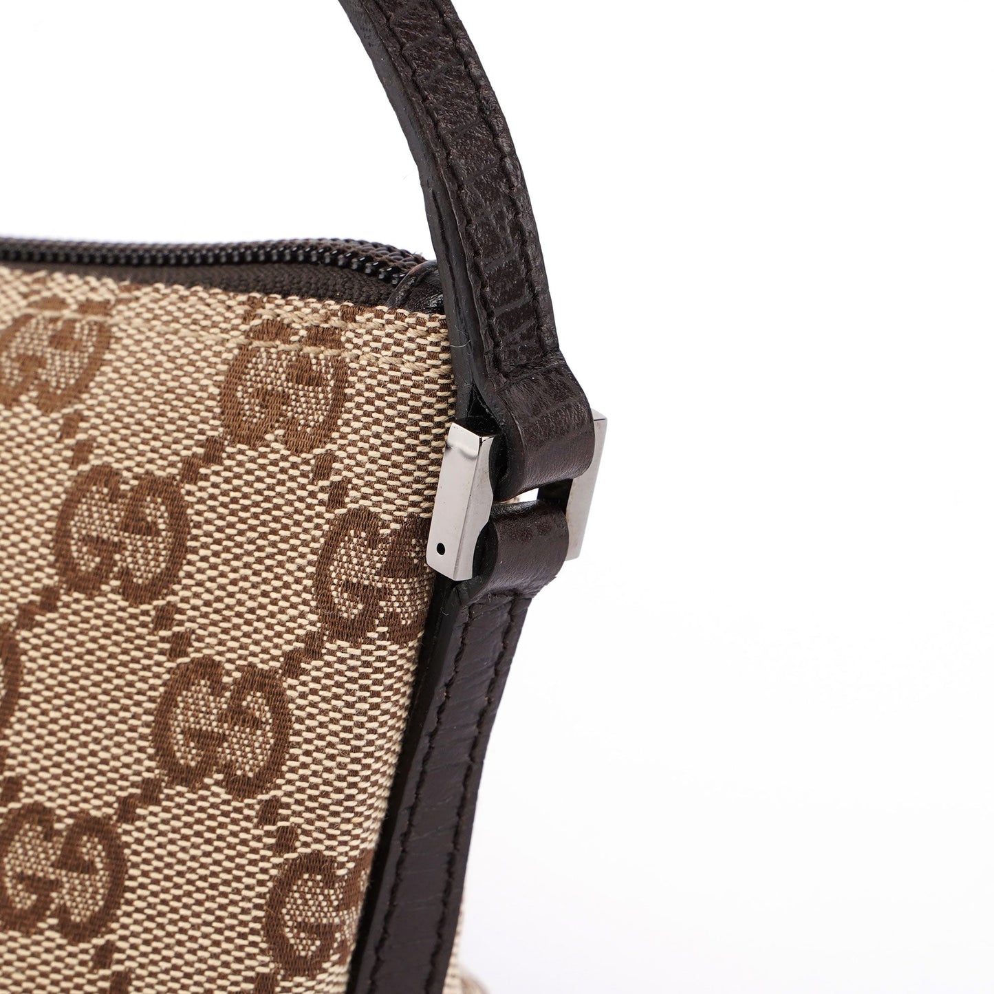 Gucci Beige Brown Boat Pochette