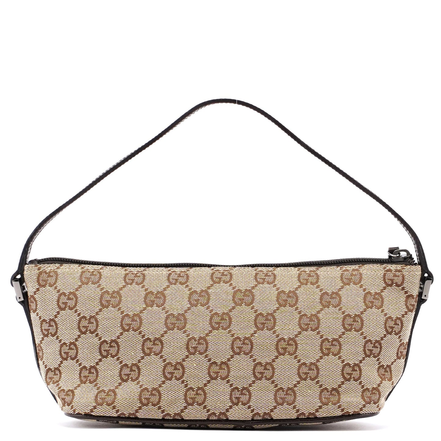 Gucci Beige Brown Boat Pochette