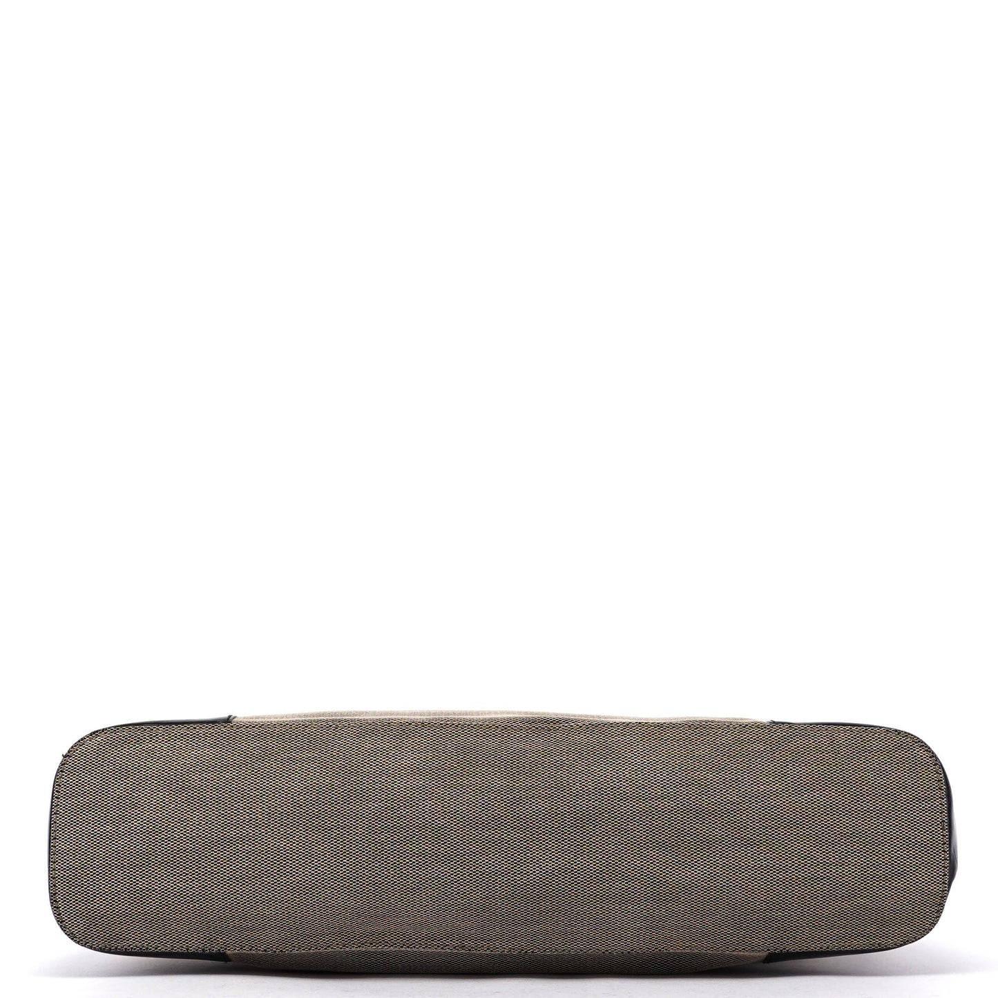 Gucci Beige Canvas Black Spazz Trim Tote