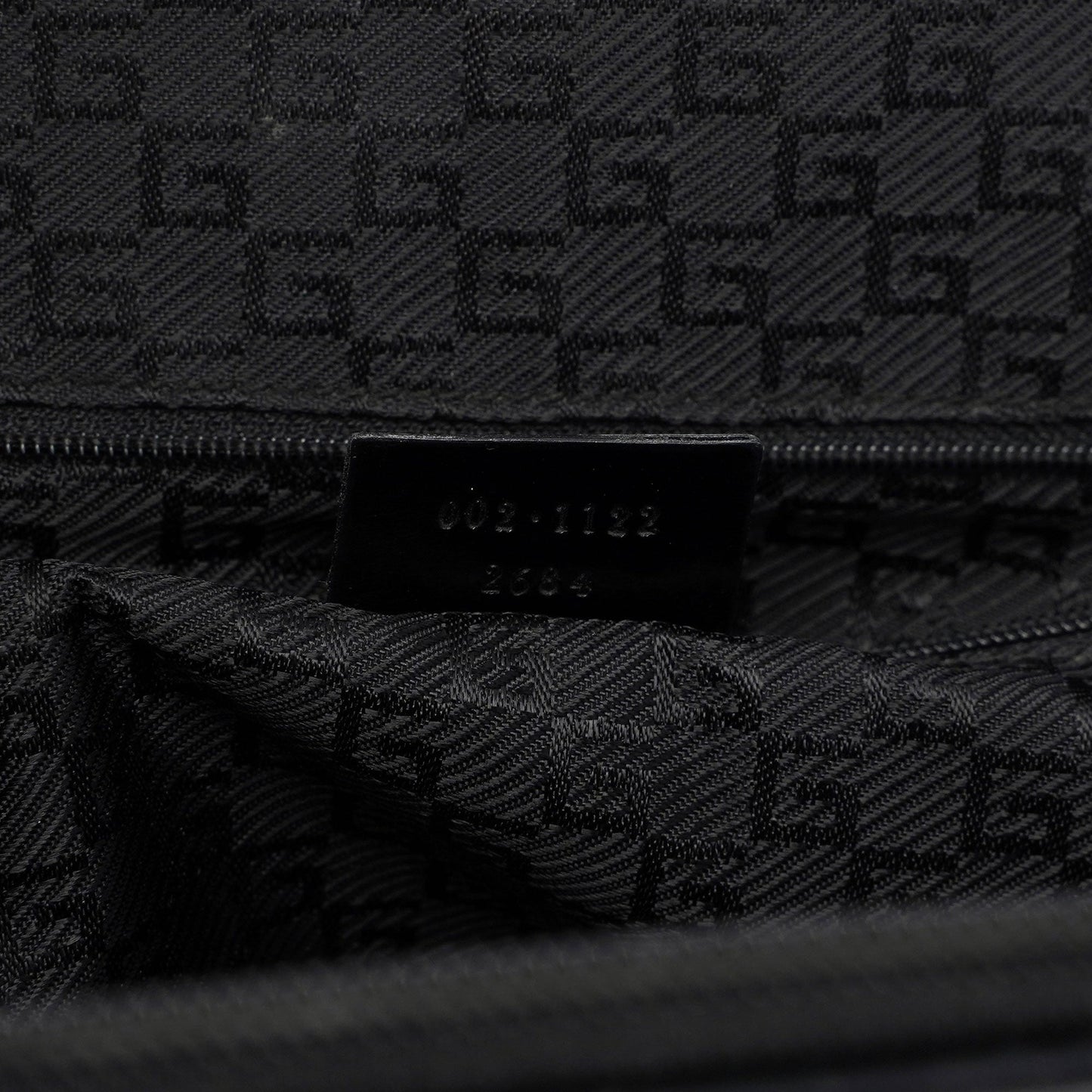 Gucci Beige Canvas Black Spazz Trim Tote