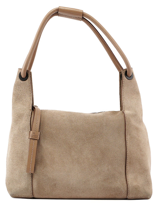 Gucci Beige Suede Shoulder Bag