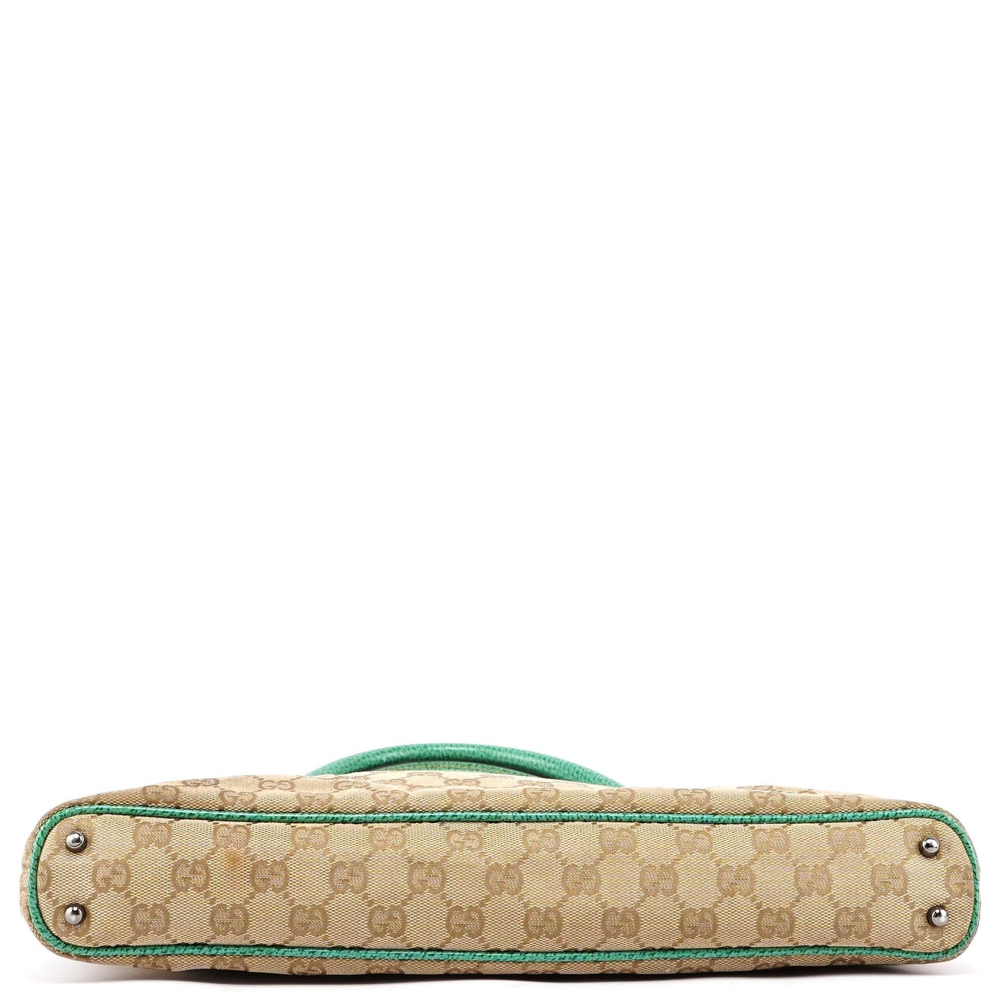 Gucci Beige Turquoise GG Tote Bag