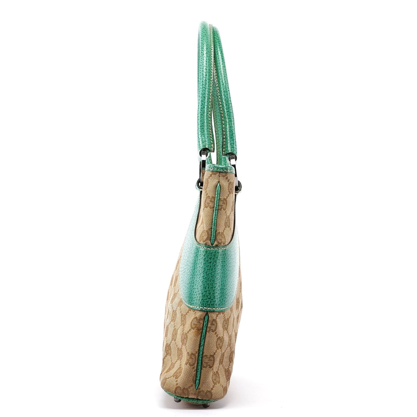 Gucci Beige Turquoise GG Tote Bag