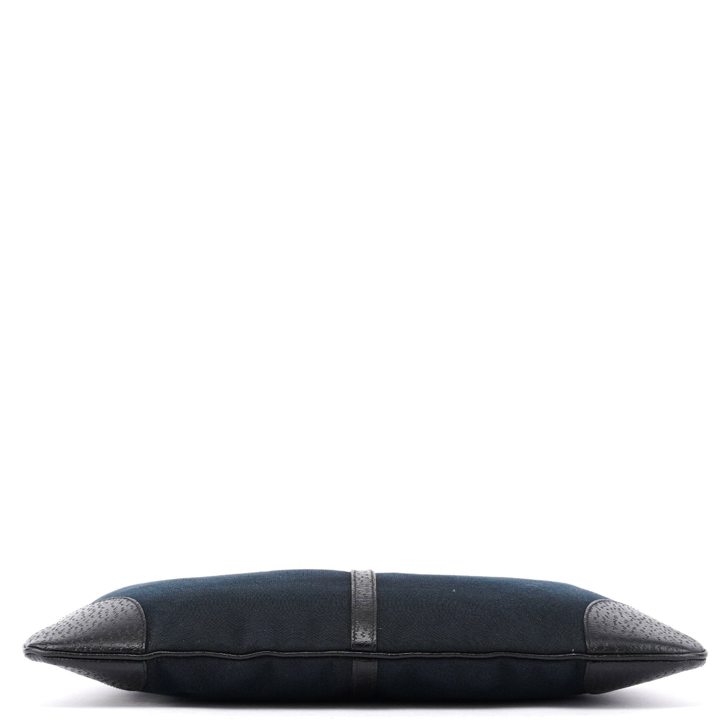 Gucci Black Canvas Jackie Bamboo Shoulder Bag