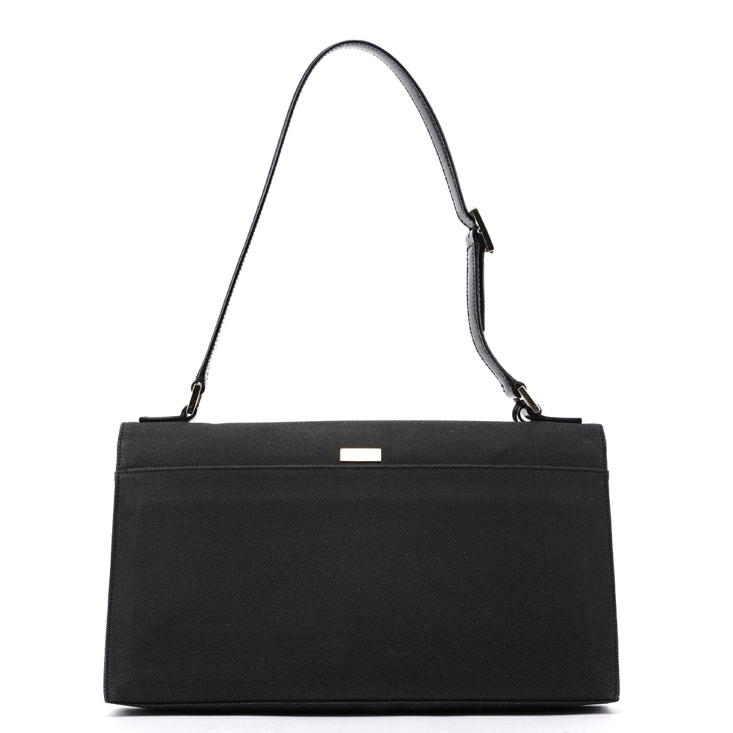 Gucci Black Canvas Keylock Shoulder Bag