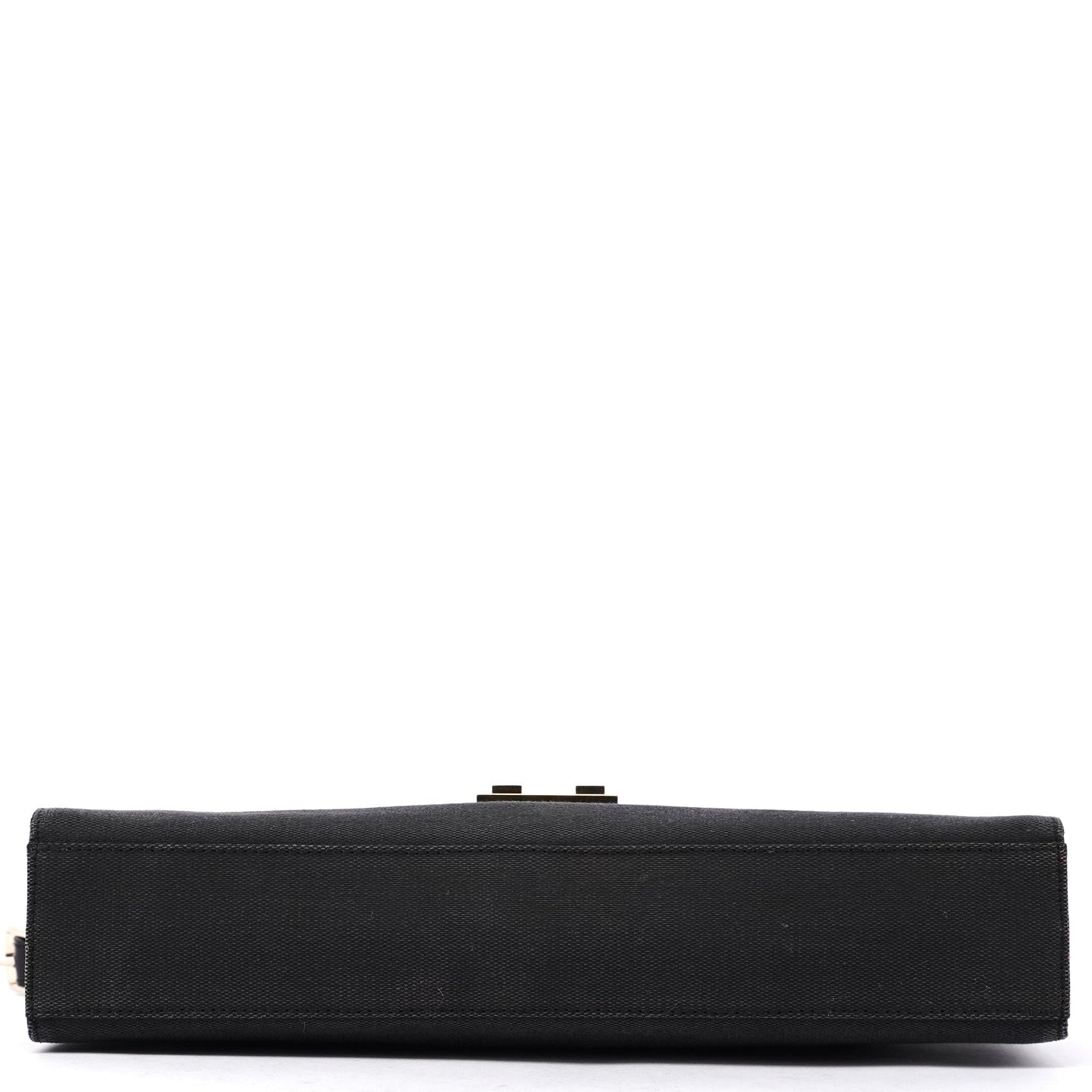 Gucci Black Canvas Keylock Shoulder Bag