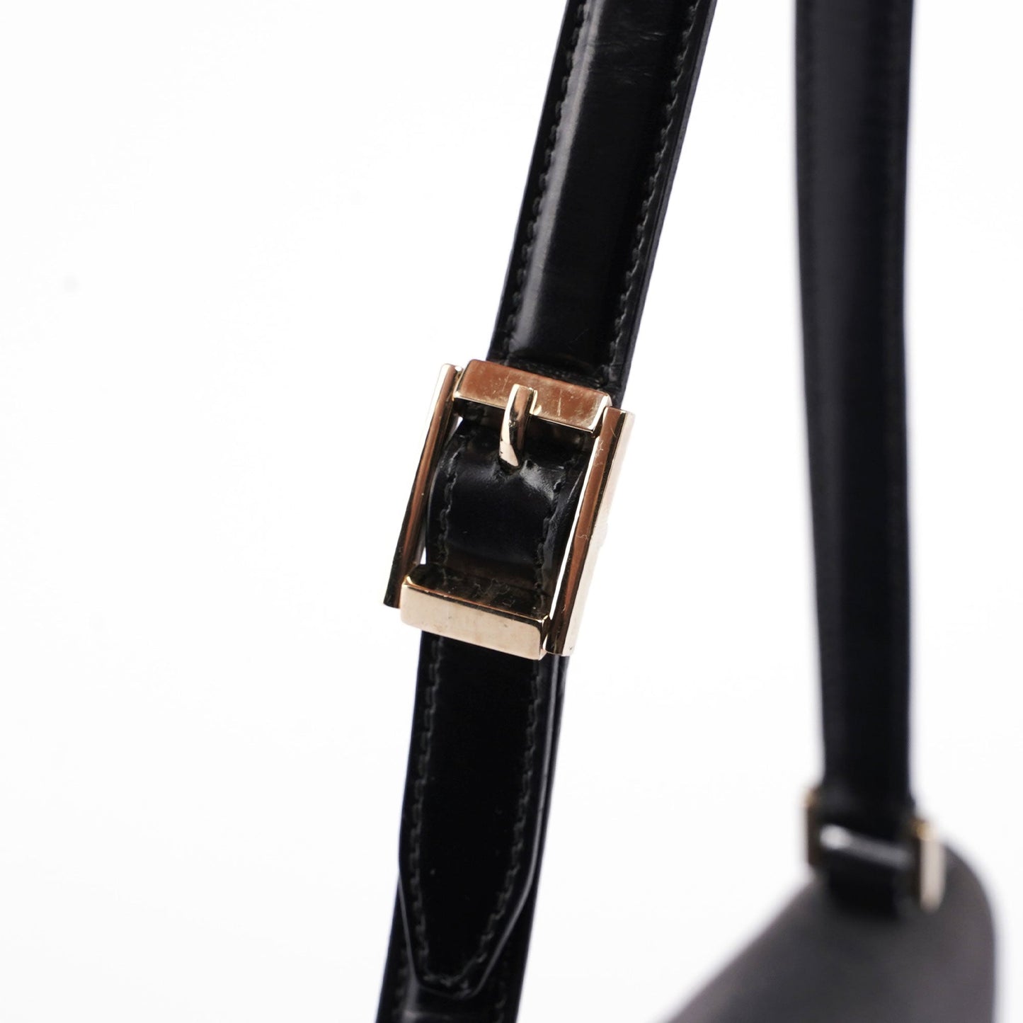 Gucci Black Canvas Keylock Shoulder Bag