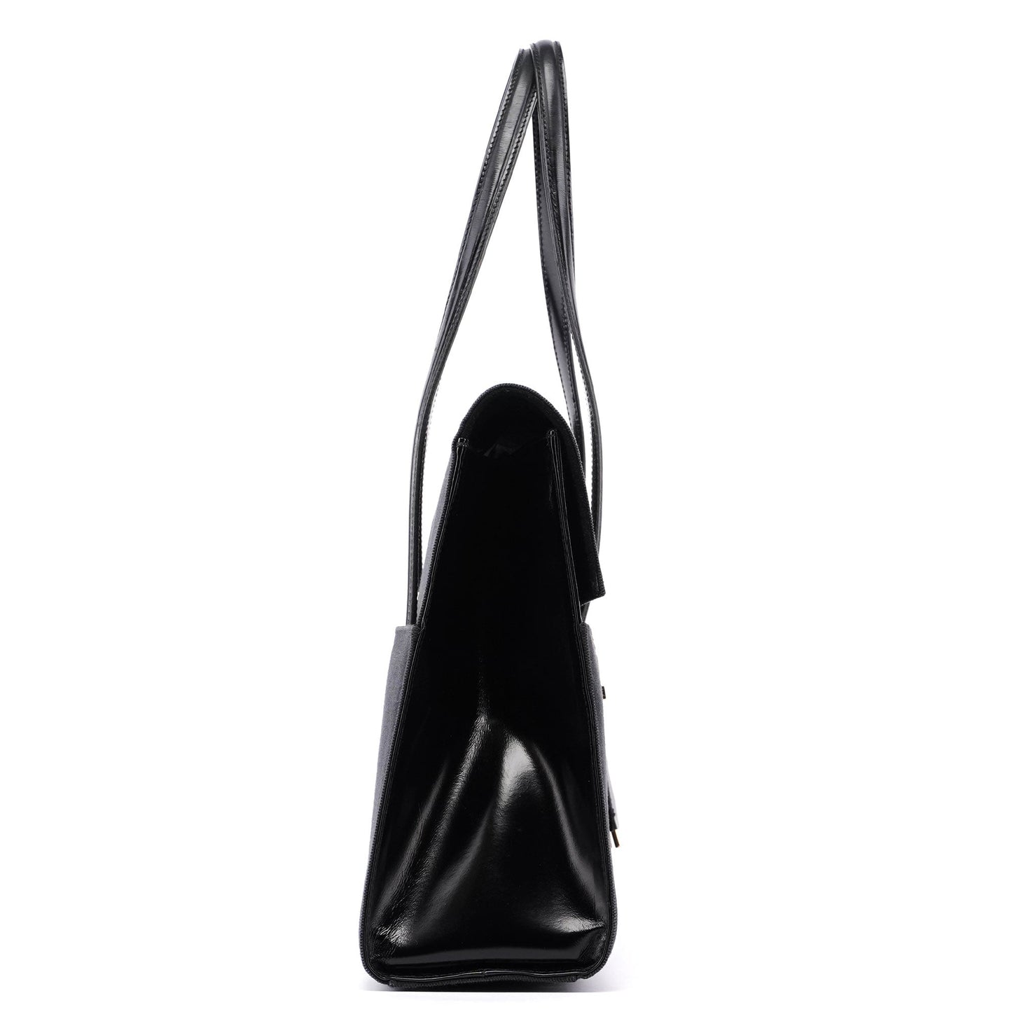 Gucci Black Canvas Keylock Tote