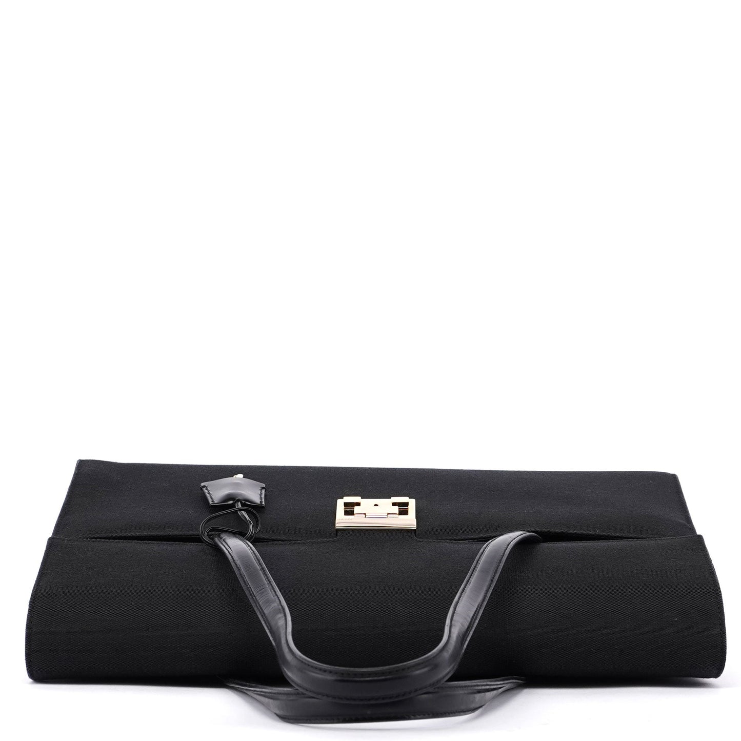 Gucci Black Canvas Keylock Tote