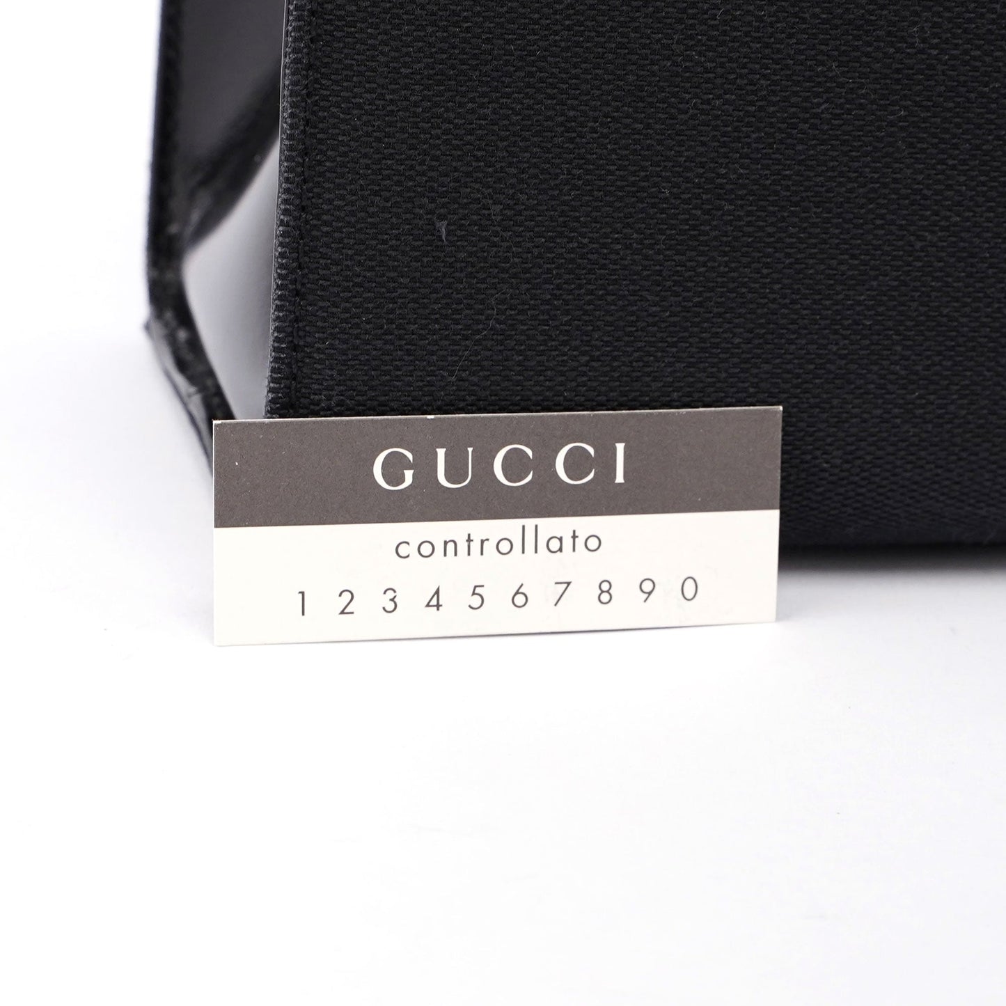 Gucci Black Canvas Keylock Tote