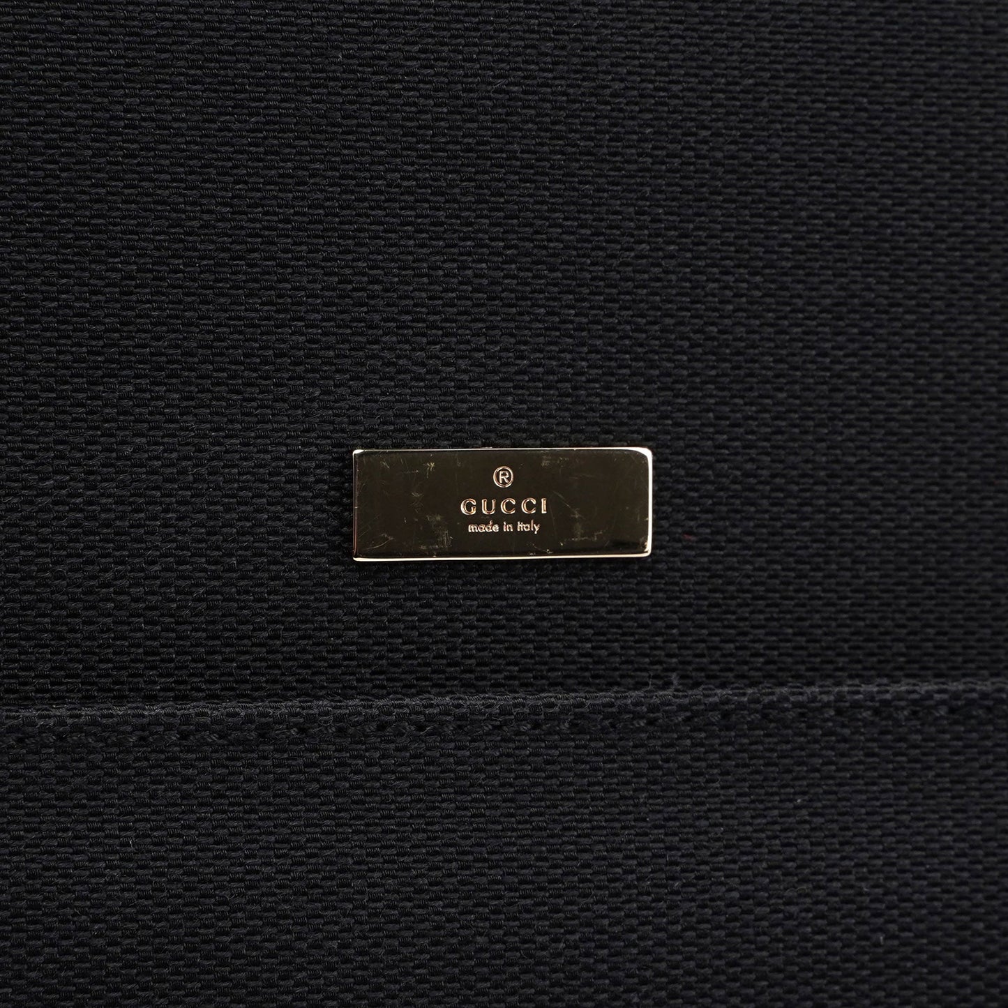 Gucci Black Canvas Keylock Tote