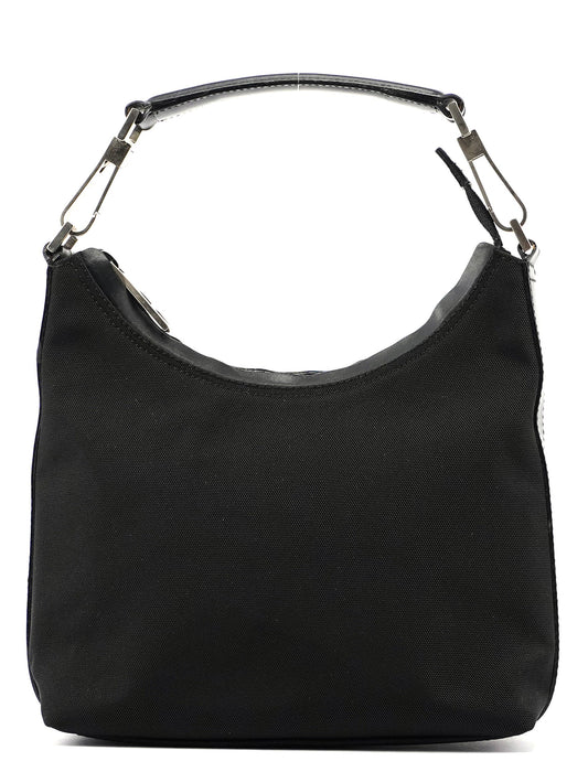 Gucci Black Canvas Shoulder Bag