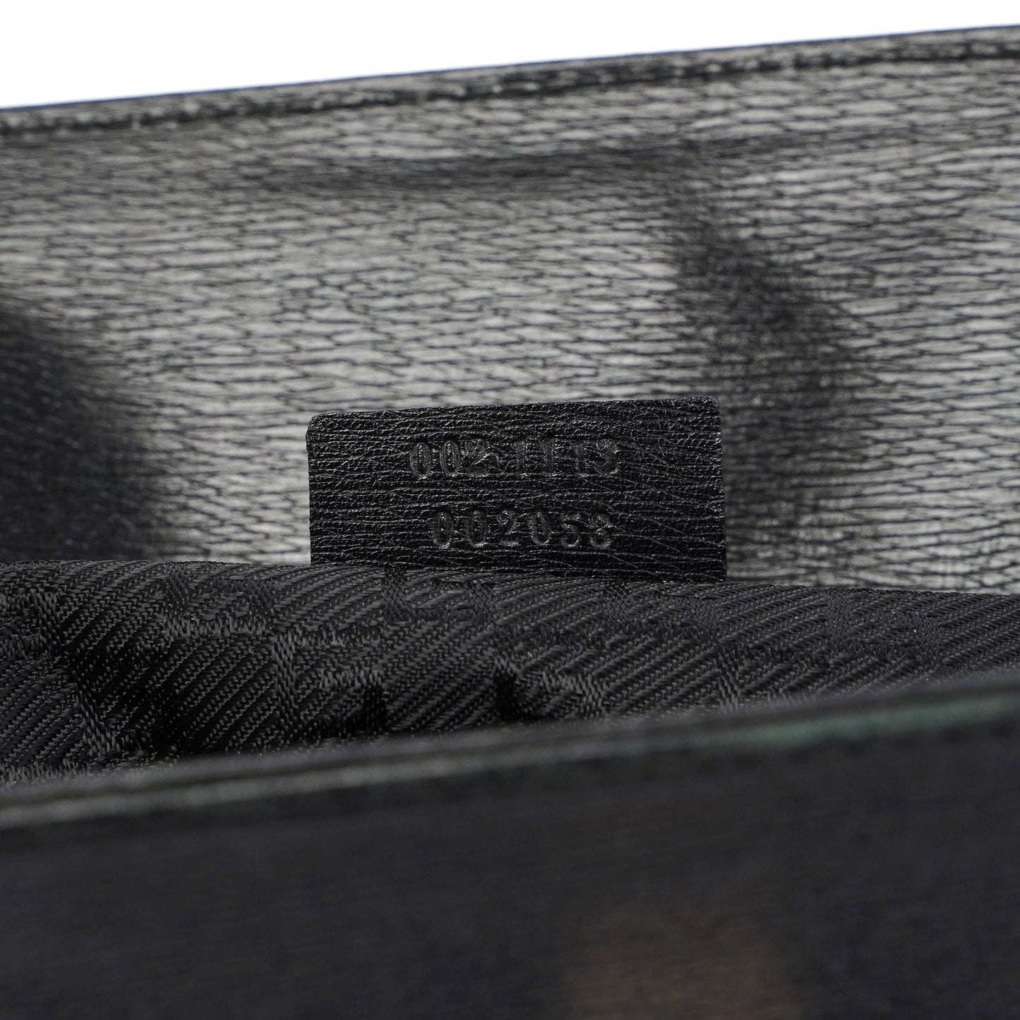 Gucci Black Canvas Square G Tote