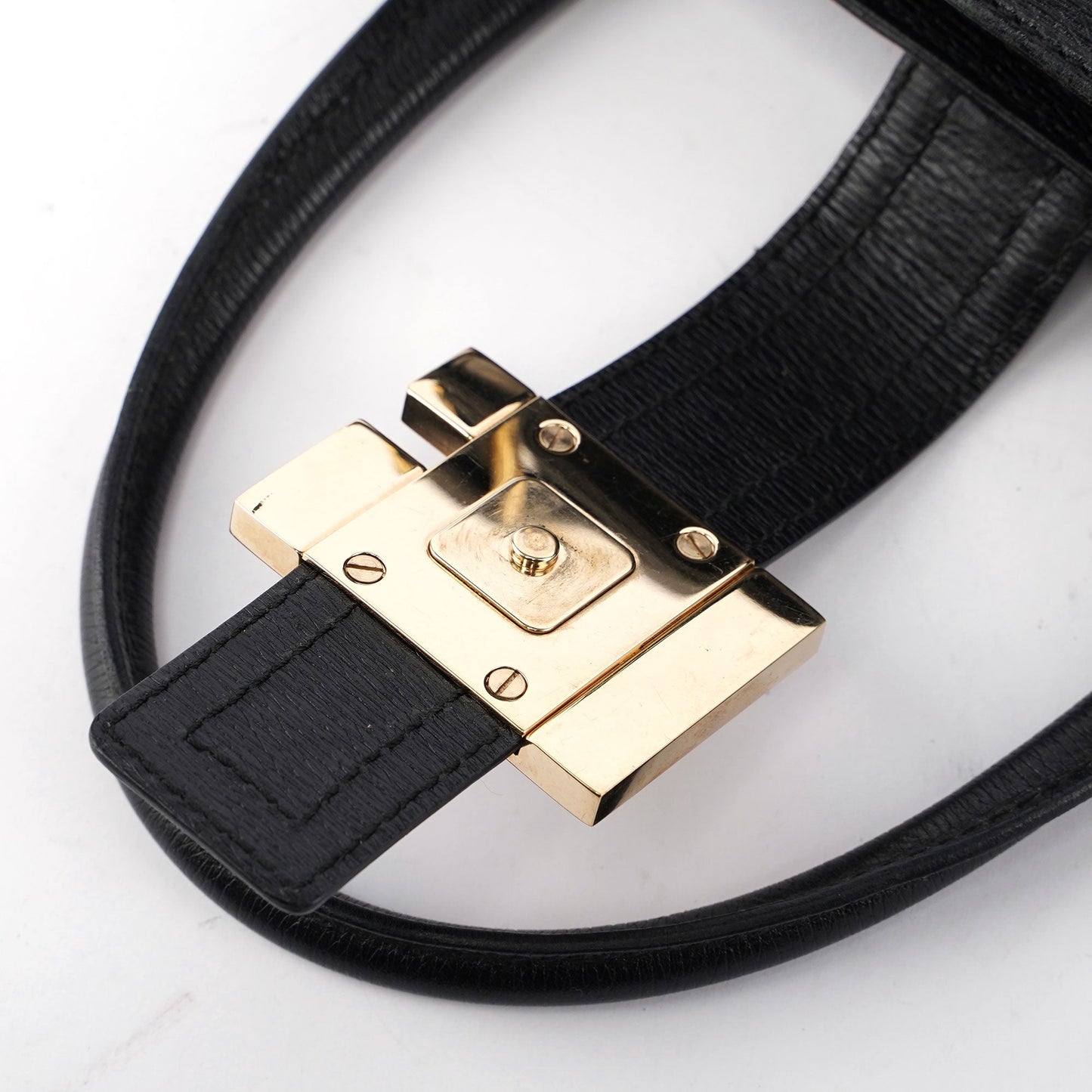 Gucci Black Canvas Square G Tote