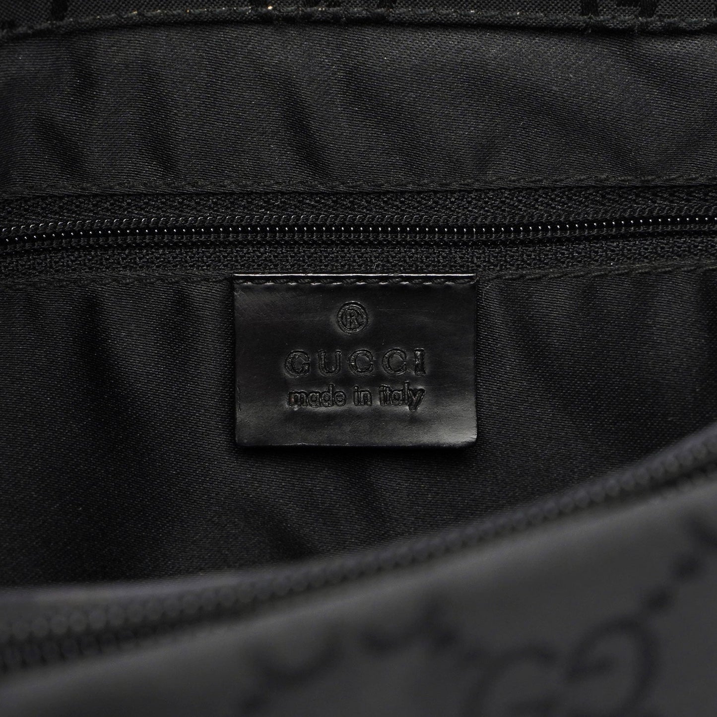 Gucci Black GG Bamboo Tote