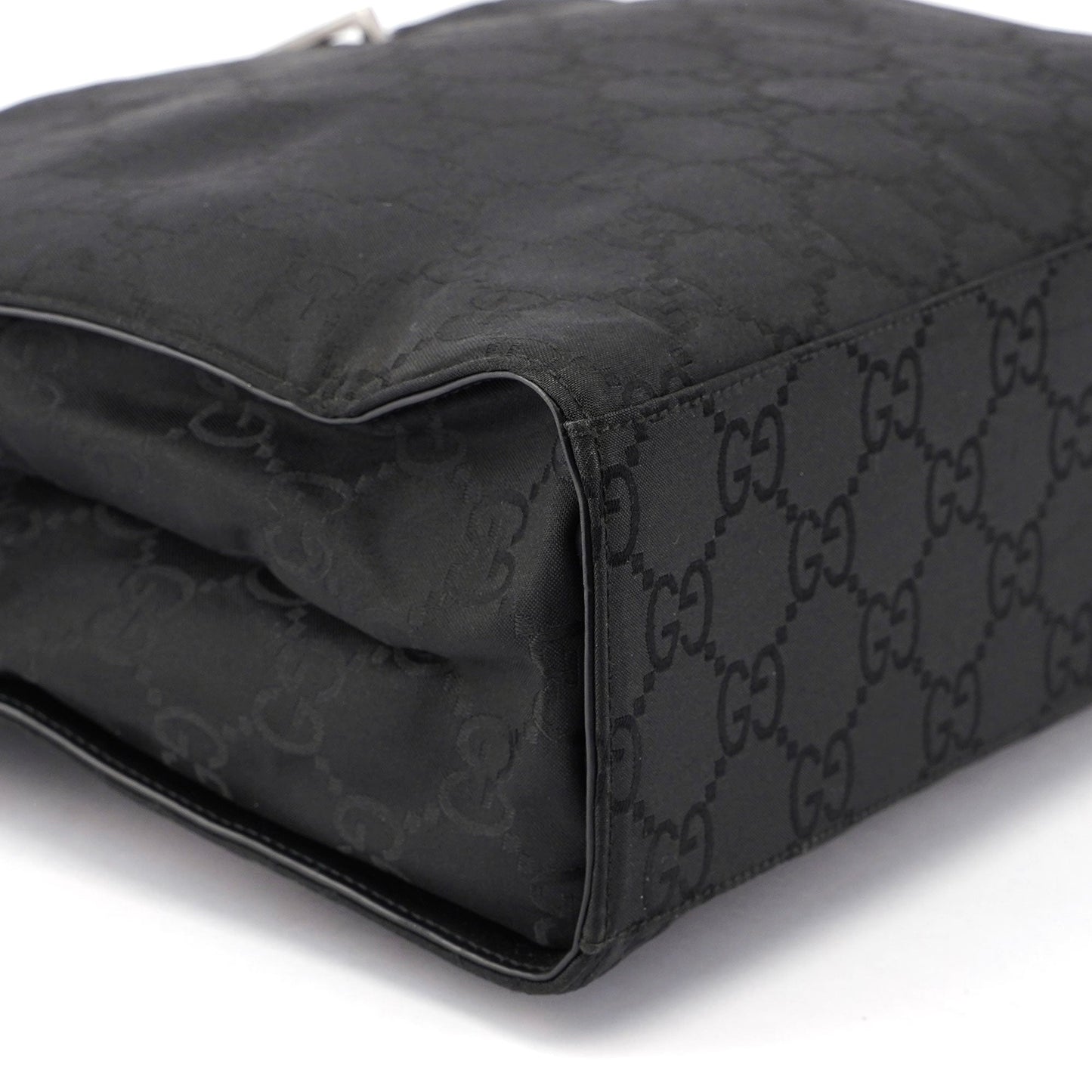 Gucci Black GG Bamboo Tote