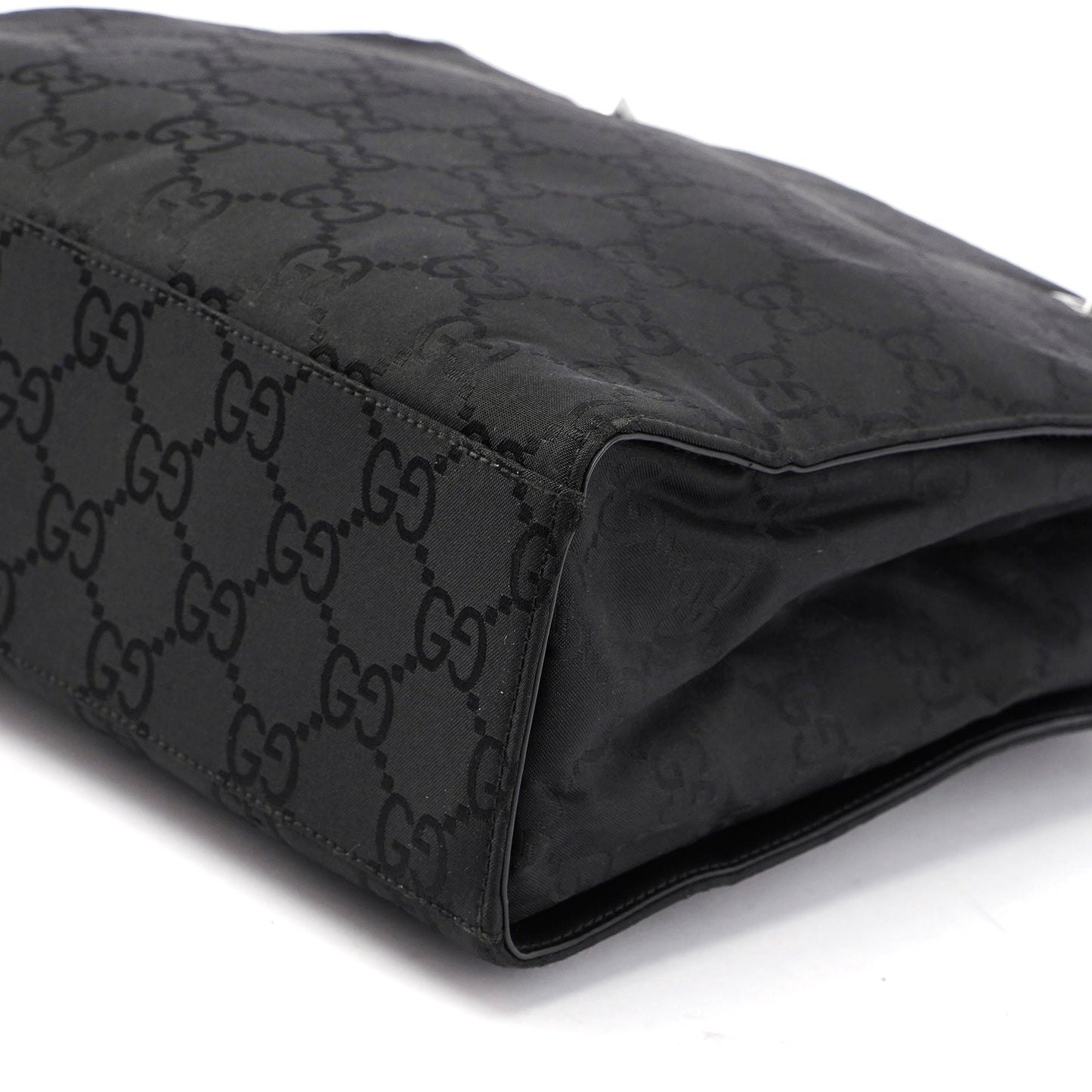 Gucci Black GG Bamboo Tote