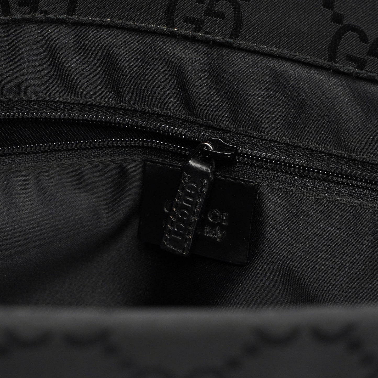 Gucci Black GG Bamboo Tote