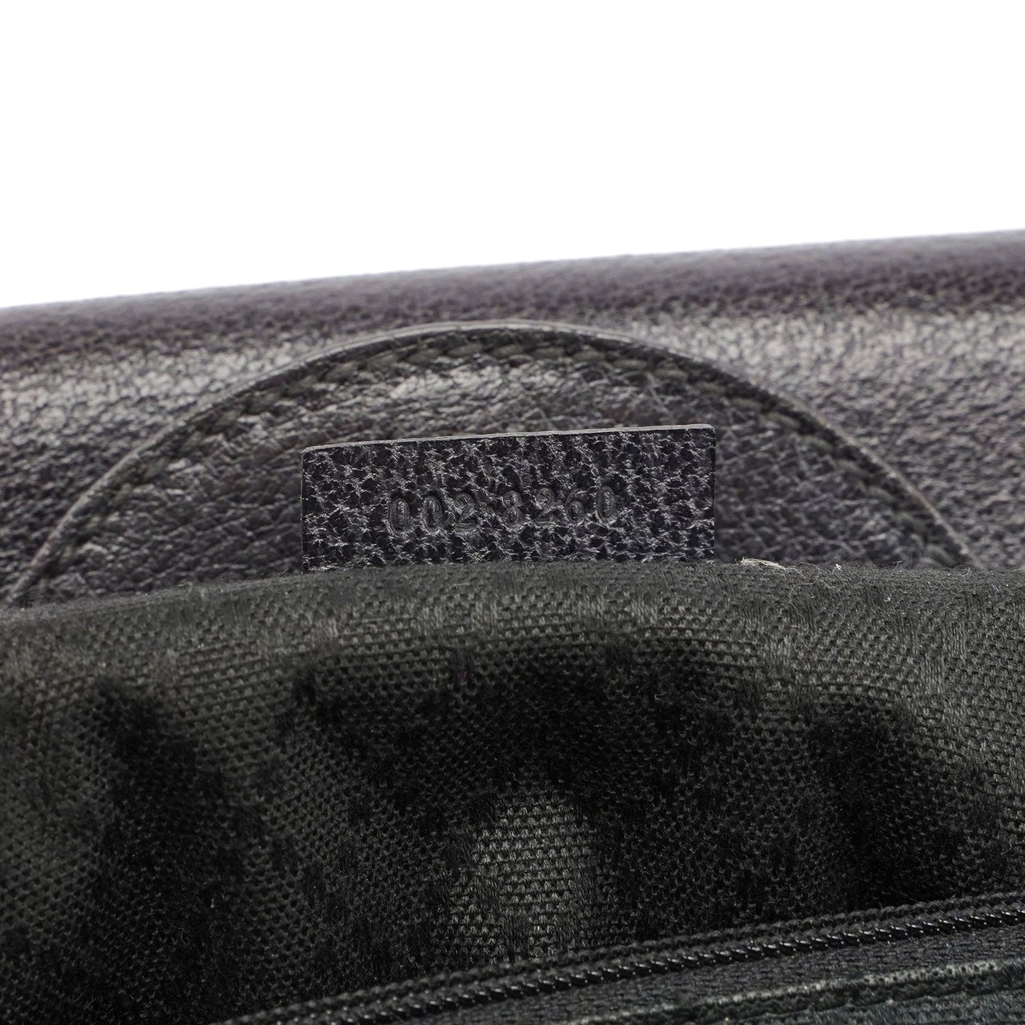 Gucci Black Leather Bamboo Tote