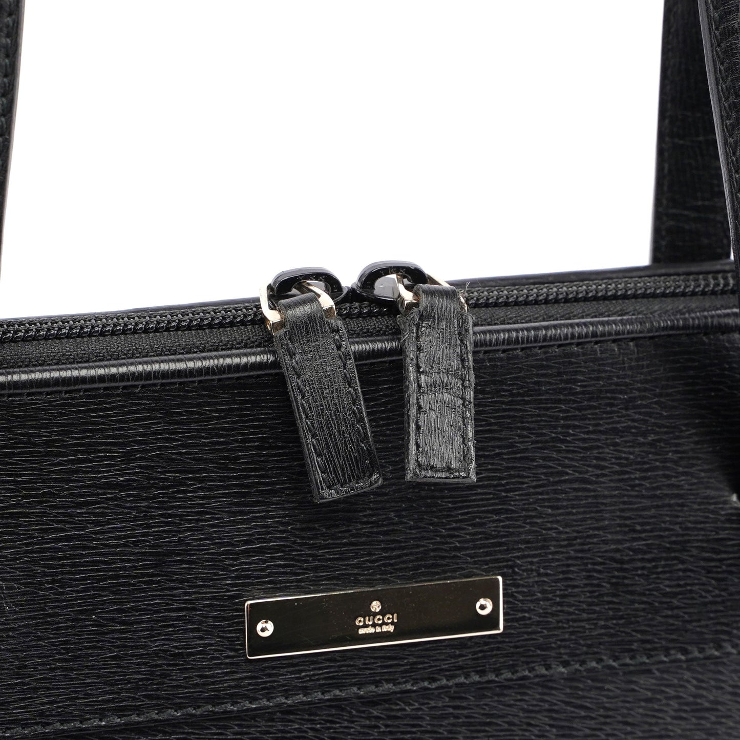 Gucci Black Leather Tote