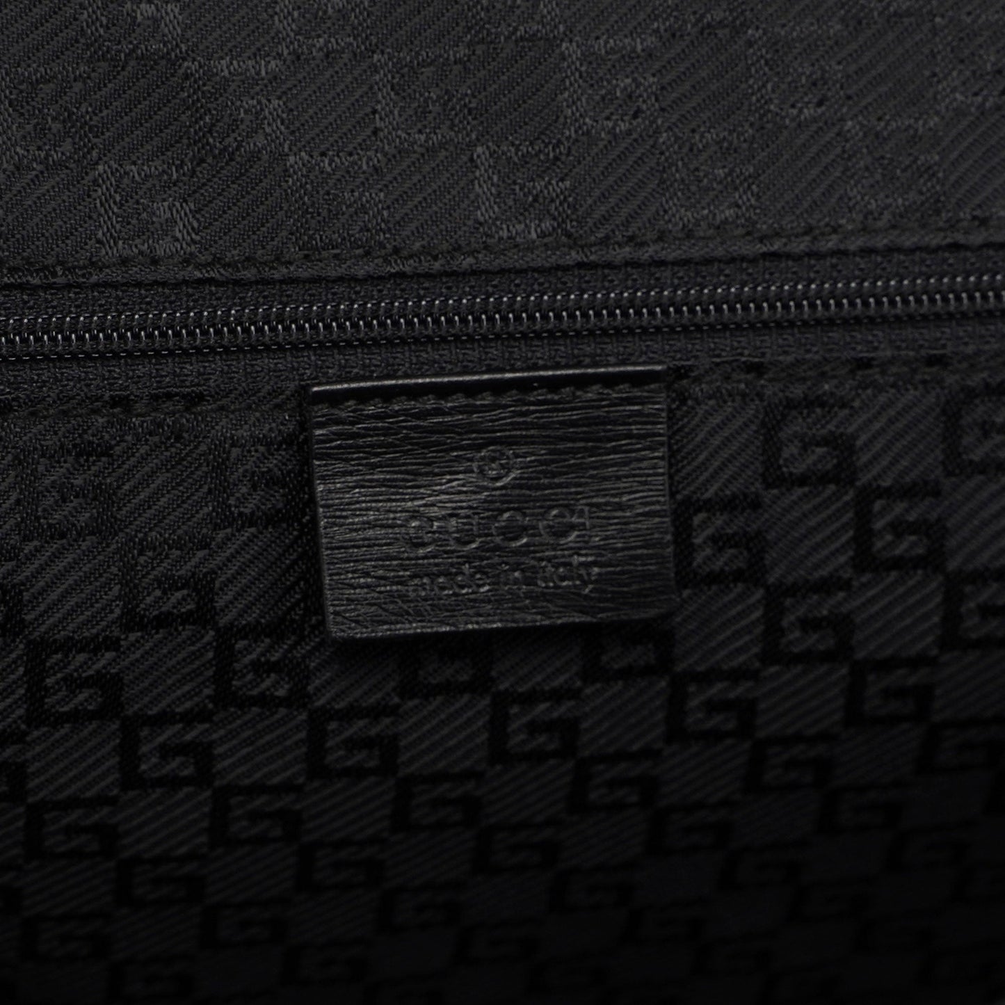 Gucci Black Leather Tote