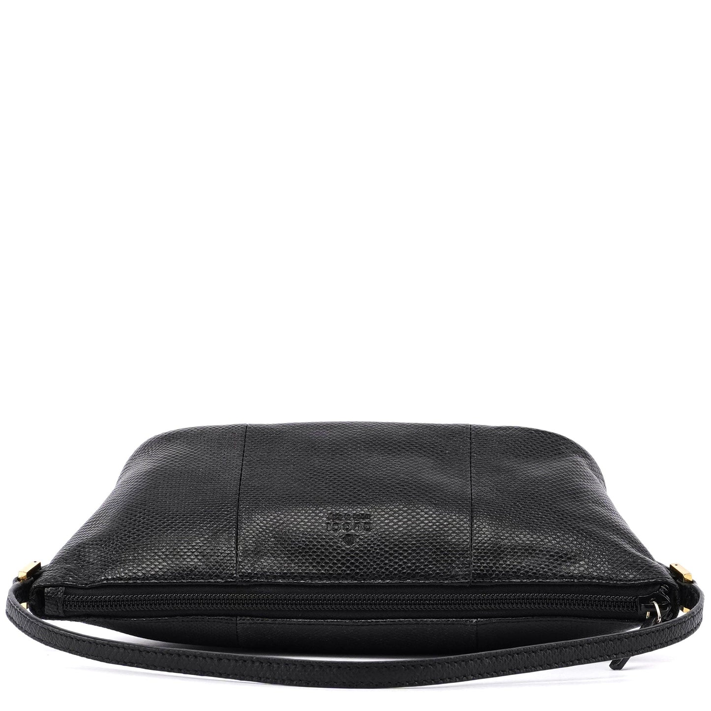 Gucci Black Lizard Embossed Boat