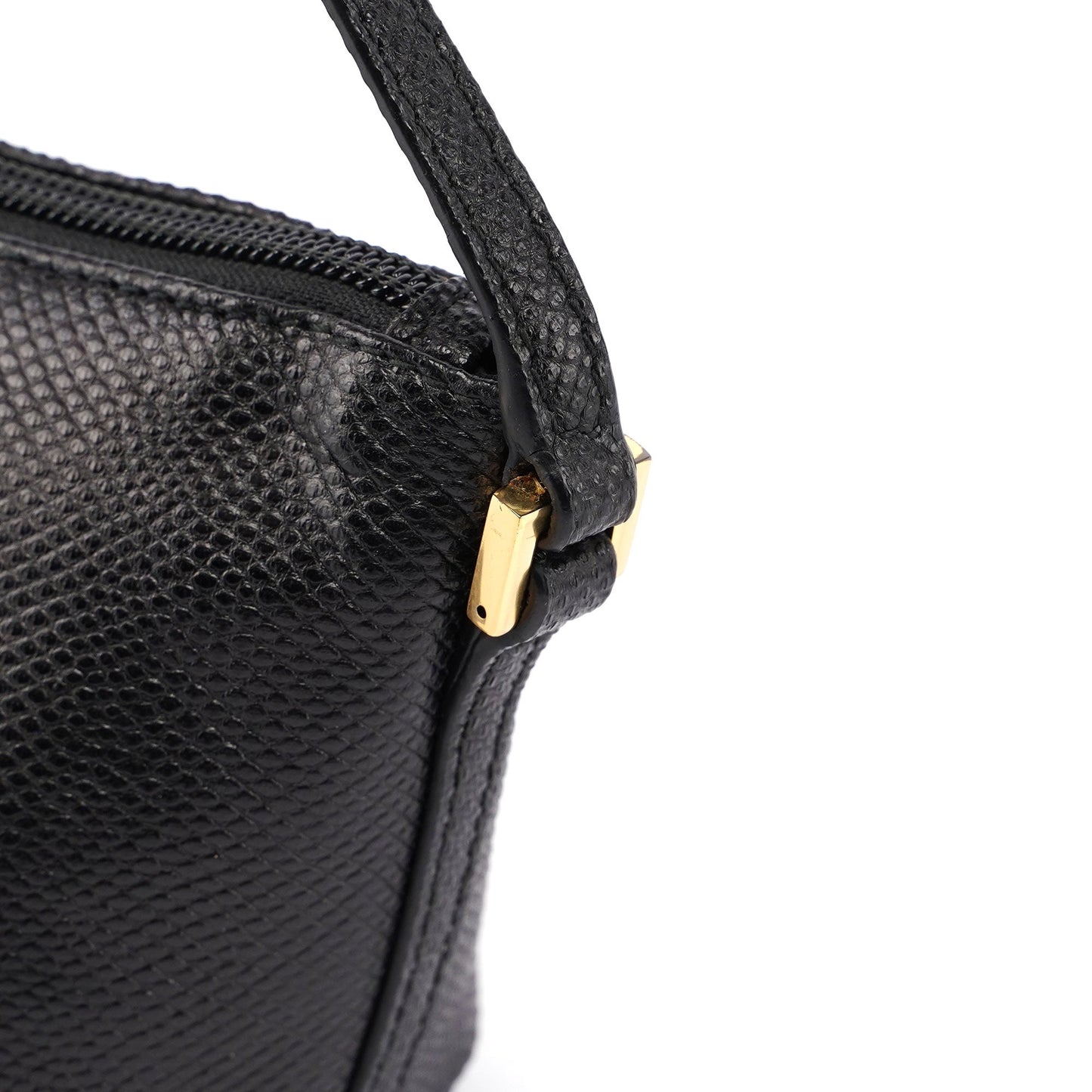 Gucci Black Lizard Embossed Boat