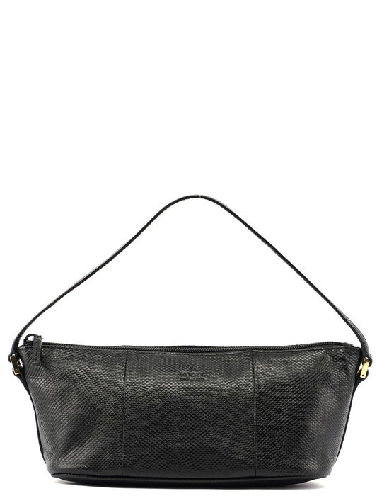 Gucci Black Lizard Embossed Boat
