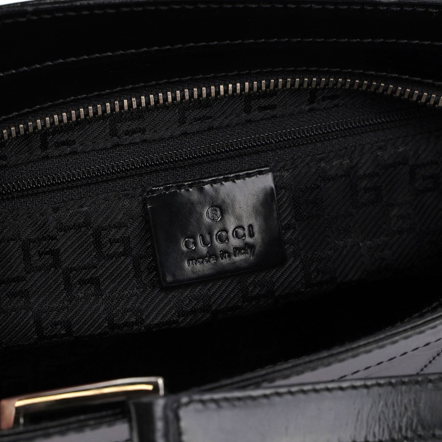 Gucci Black Spazz Jackie Tote