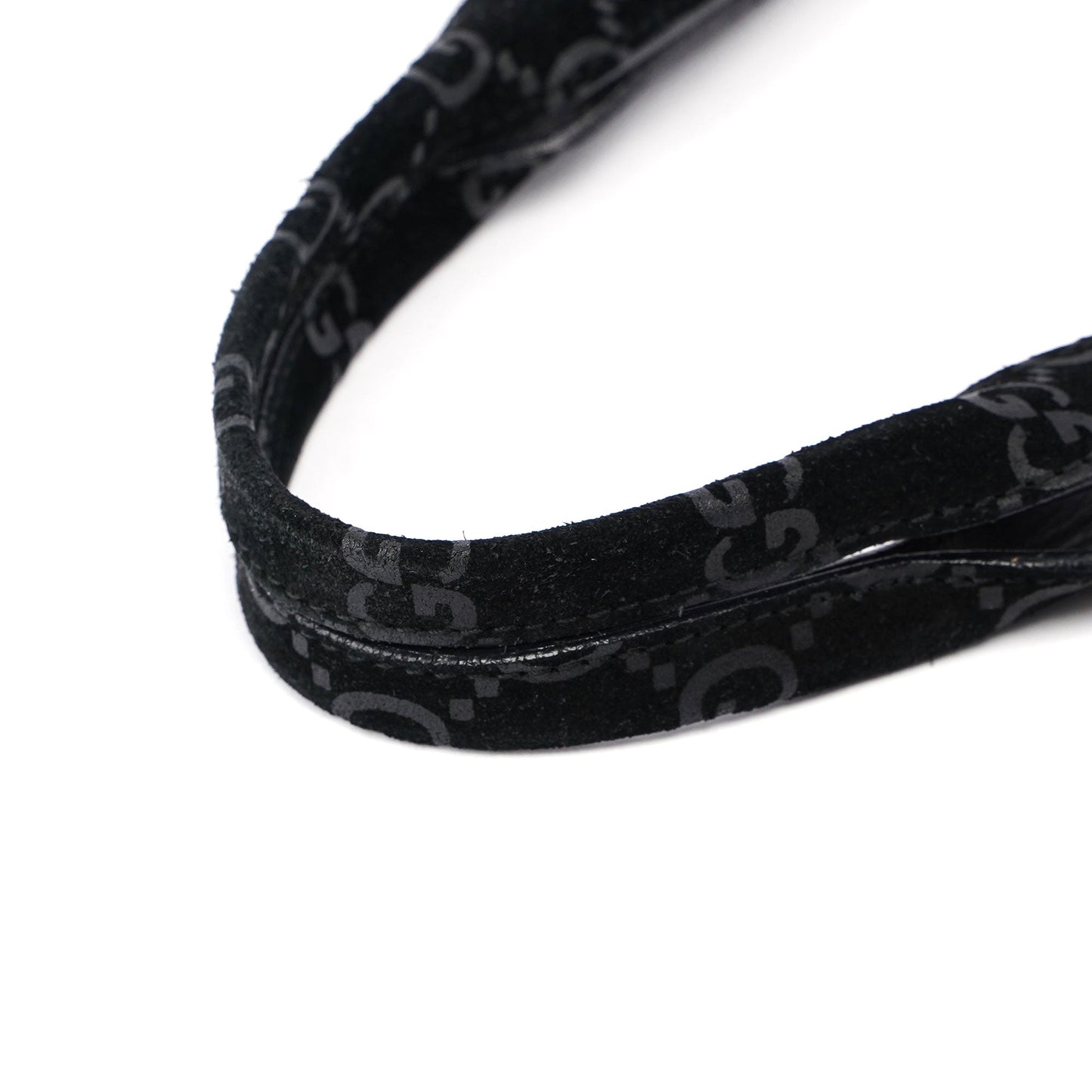 Gucci Black Suede GG Tote