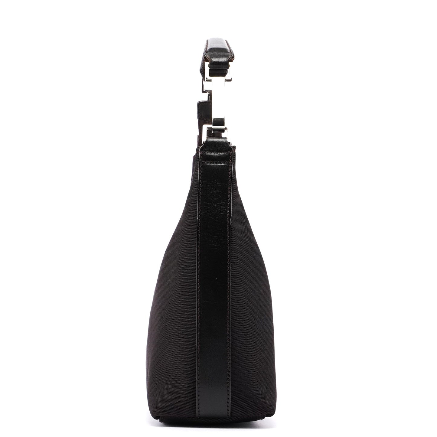 Gucci Silver Black Satin