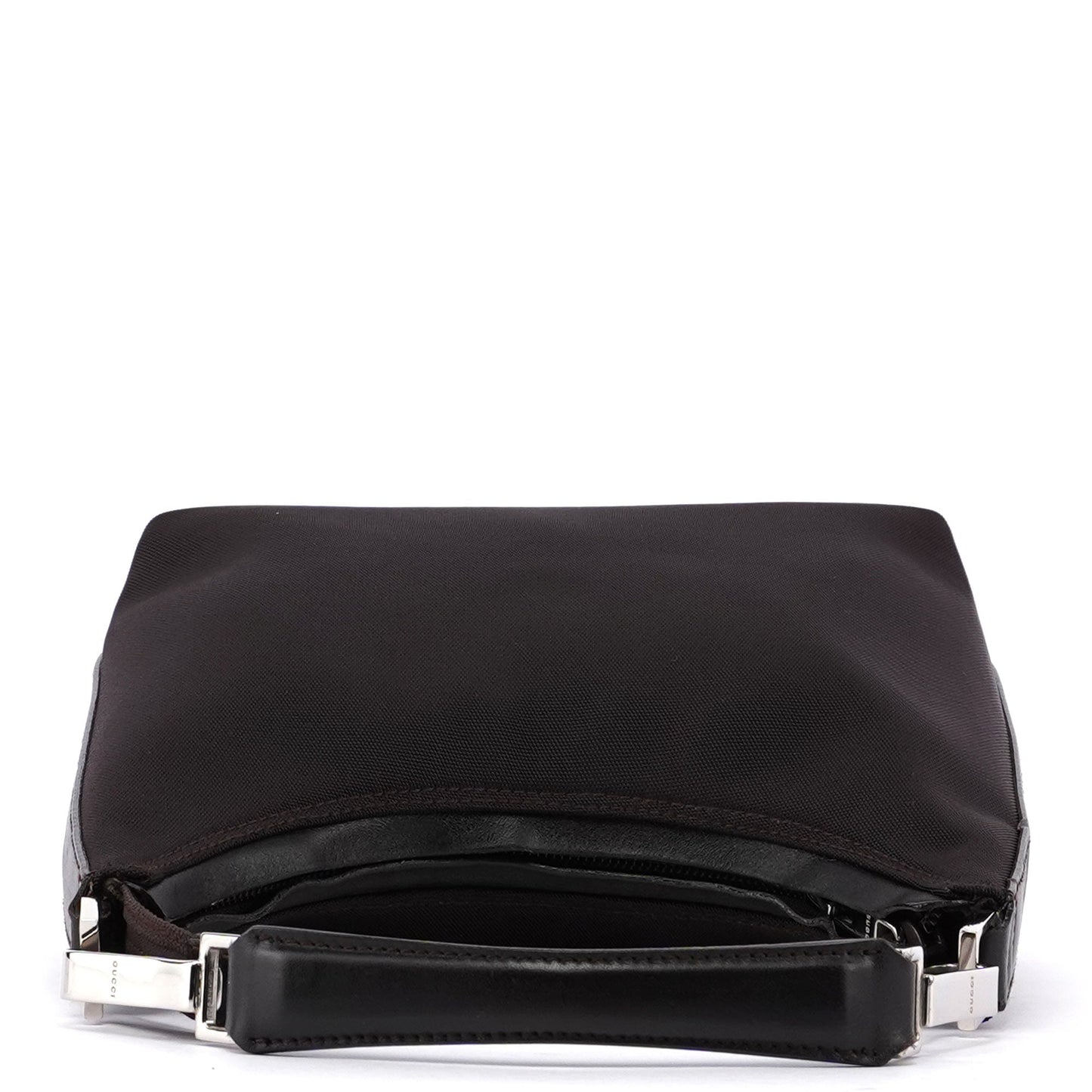 Gucci Silver Black Satin